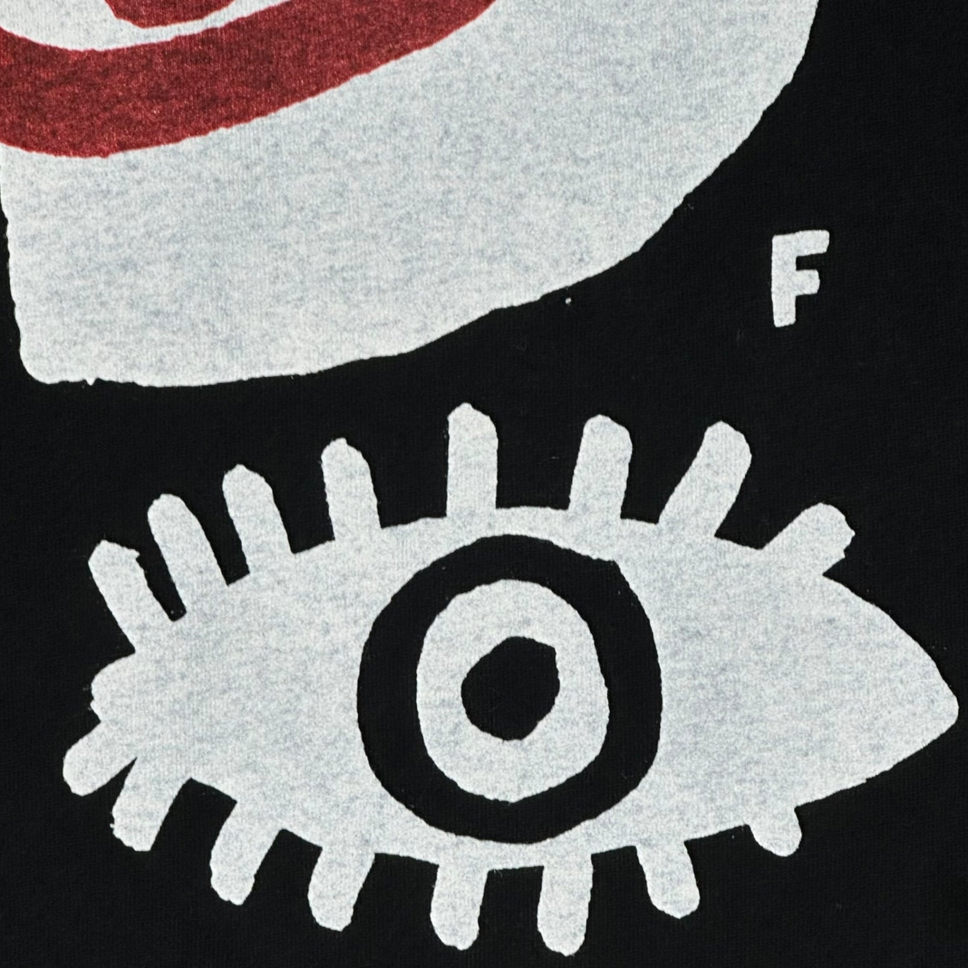 BLACK COMME des GARCONS(ブラックコムデギャルソン) 15AW 3-piece set of eye-catching printed crew neck T-shirts 3連 目玉 プリント クルーネック Tシャツ 1P-T001 S ブラック AD2015