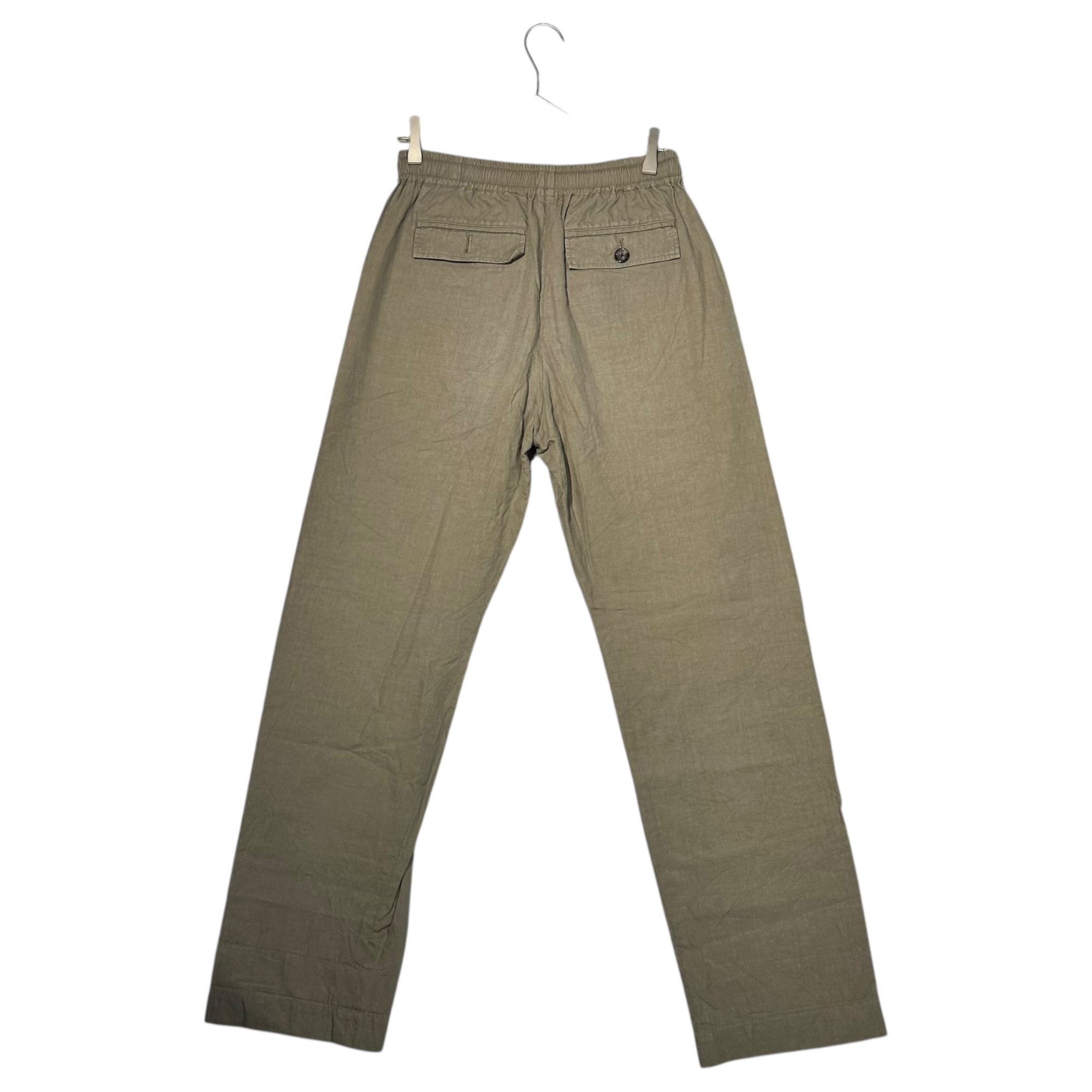 MARGARET HOWELL(マーガレットハウエル) Linen Cotton Twill Easy Slacks リネン コットン ツイル イージー スラックス パンツ 578-0142605 1(S程度) ベージュ 参考定価37,000円+税
