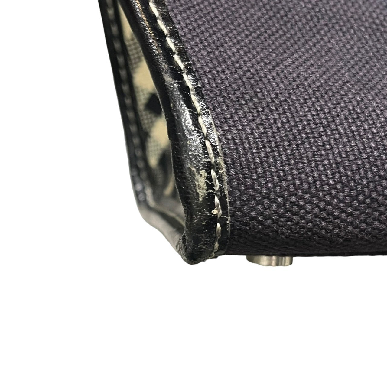 BURBERRY BLUE LABEL(バーバリーブルーレーベル) サイド ノバチェック キャンバス レザー ハンド バッグ ZA440-635-09 ネイビー×ブラック×ベージュ トート 鞄