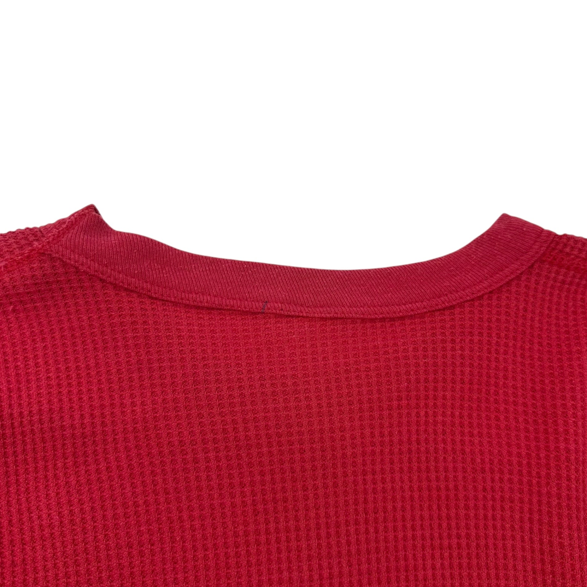 VINTAGE(ヴィンテージ) 70~80's thermal longsleeve tops サーマル生地の長袖カットソー 赤 表記無し(Mサイズ程度) レッド