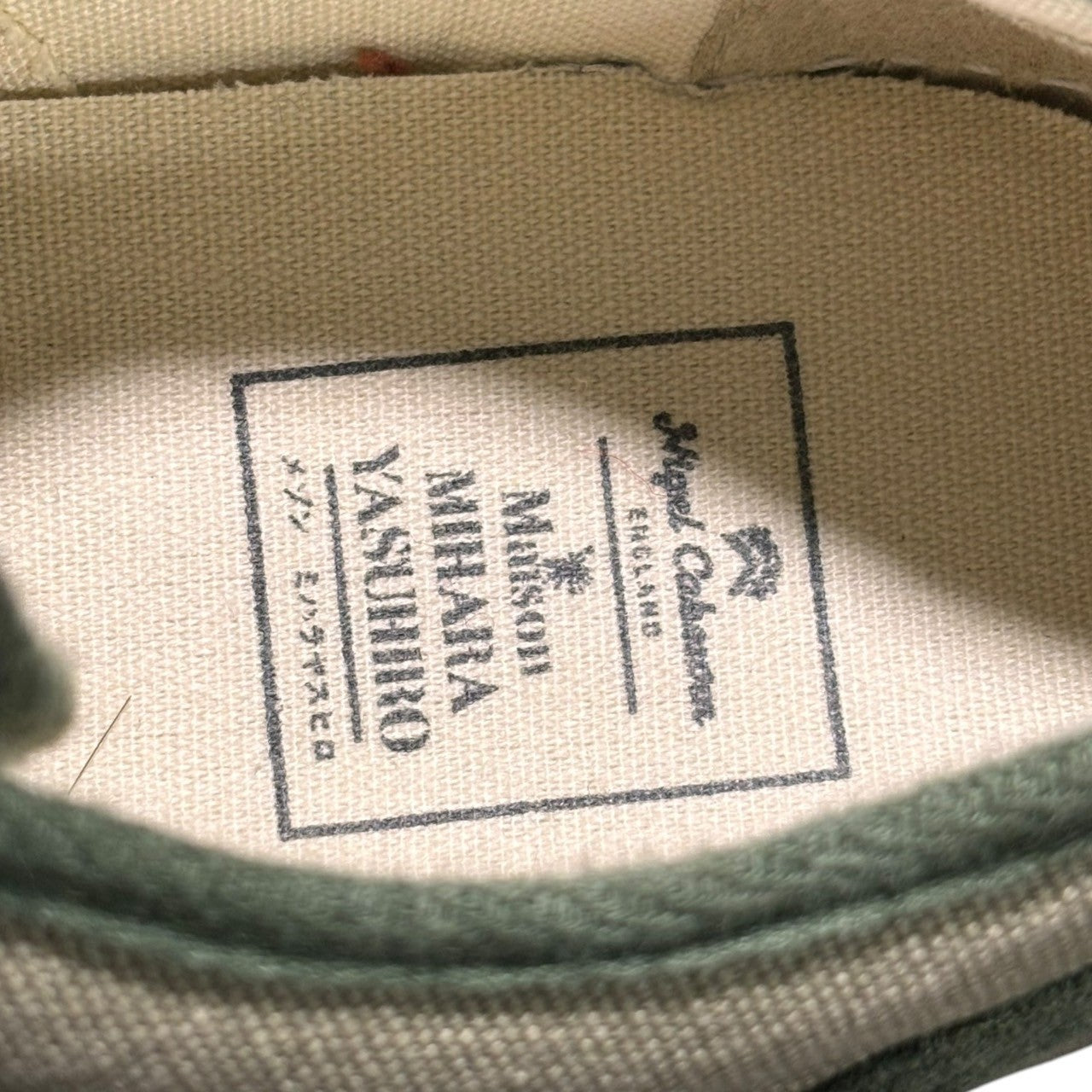 Maison MIHARA YASUHIRO×NIGEL CABOURN(メゾンミハラヤスヒロ×ナイジェルケーボン) COMBAT SHOES コンバット スニーカー C04FW704 42(26.5cm~27cm程度) オリーブ ローカット スニーカー