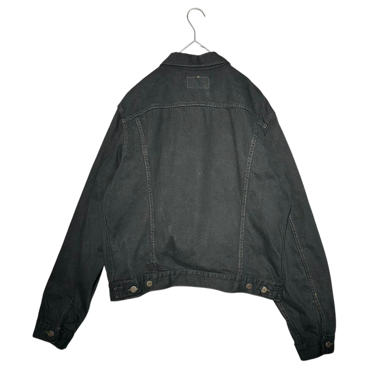 Levi's(リーバイス) 90's 71506 USA made Post-dyed black denim trucker jacket 後染め ブラック デニム トラッカー ジャケット 71506-0216 46L ブラック 90年代 USA製 裏527