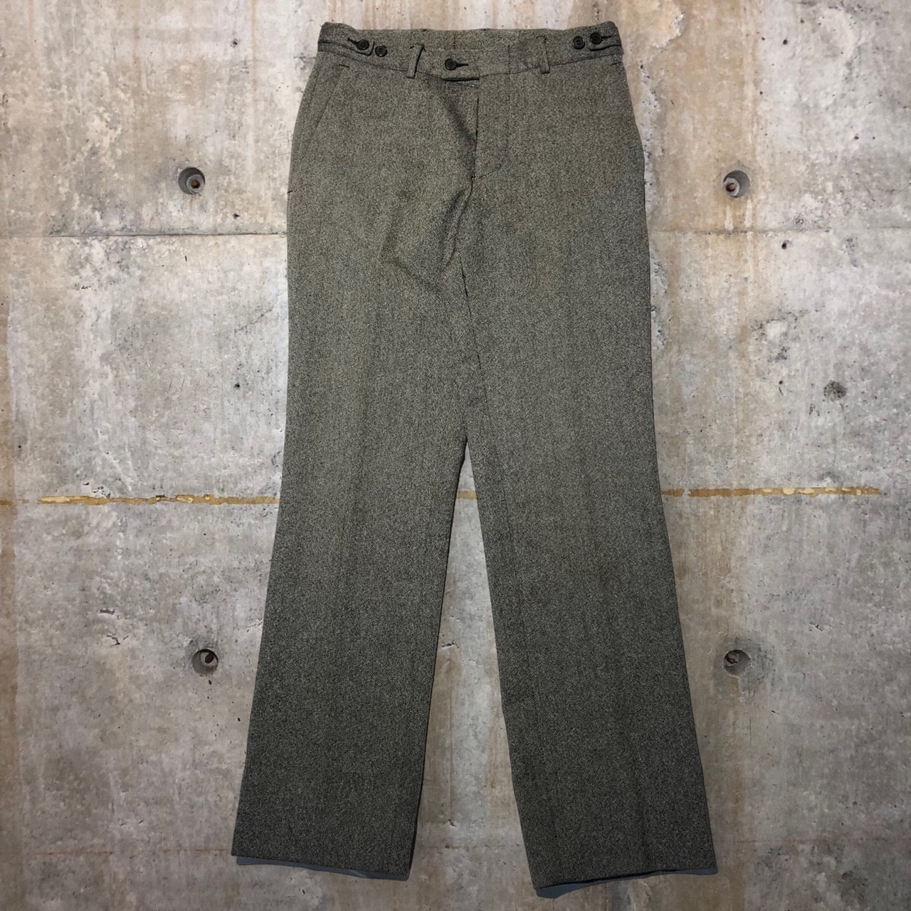 GUCCI(グッチ) 90'sウールトラウザーパンツ 46(Mサイズ程度) グレー