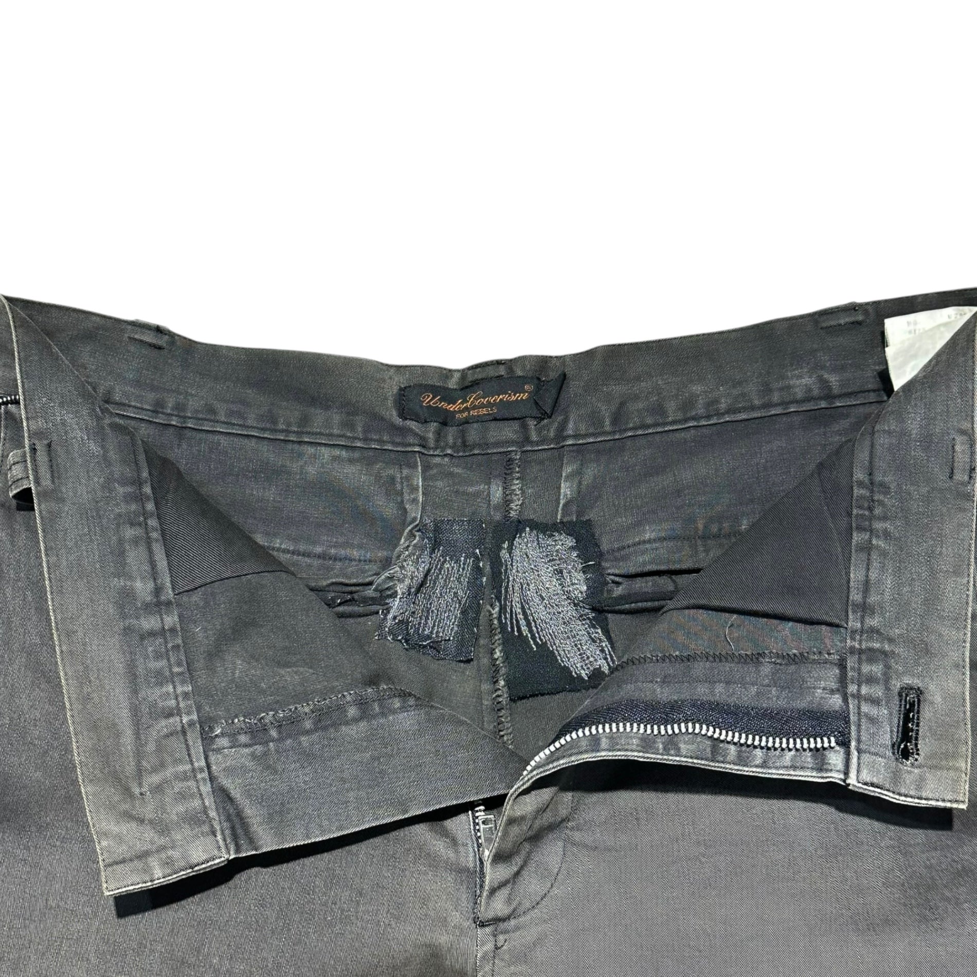 UNDERCOVERISM(アンダーカバイズム) SCAB Period Crust Damaged Cargo Gimmick Pockets Straight Pants SCAB期 クラスト ダメージ加工 カーゴ ギミックポケット ストレート パンツ M259 M ブラック×レッド×ブルー