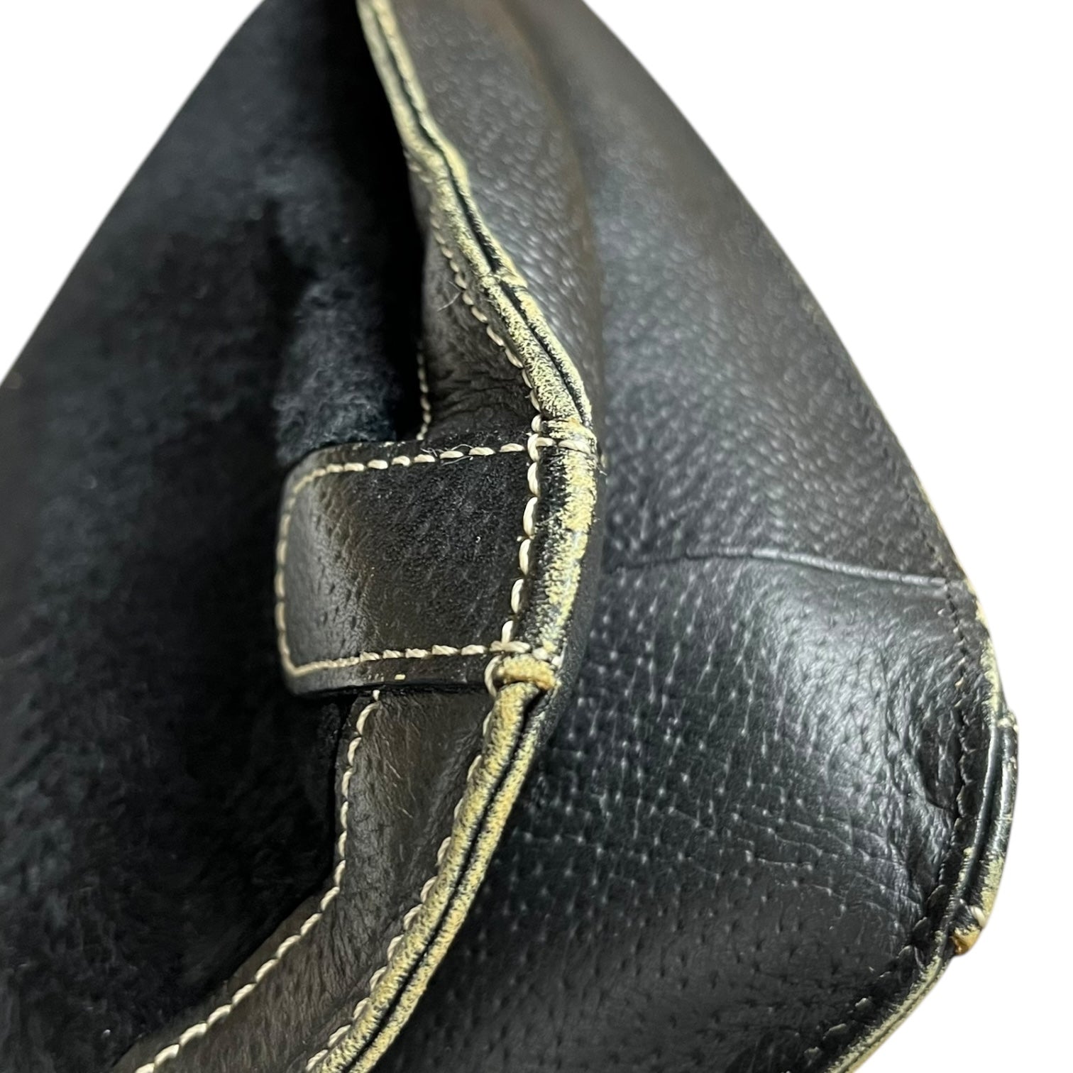 BALENCIAGA × ACE Co.Ltd(バレンシアガ × エース) Old Leather x Faux unborn calf one shoulder bag オールド レザー フェイク ハラコレザー ワンショルダー バッグ ブラック ライセンス商品(国内製造品)