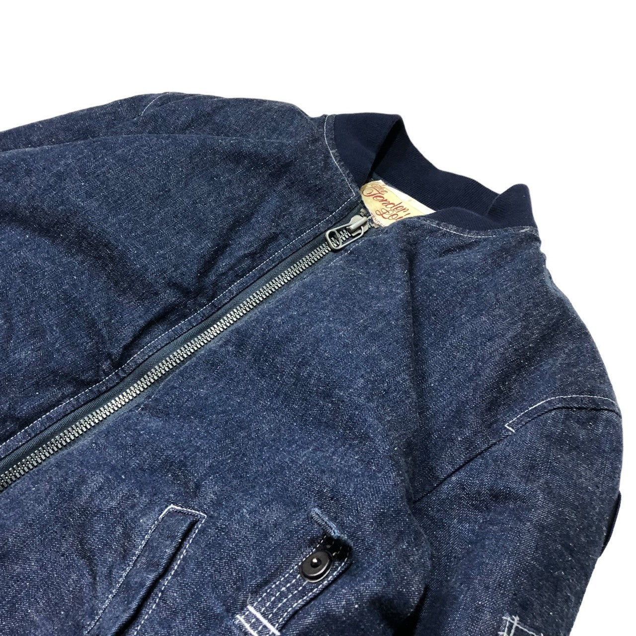 TENDERLOIN(テンダーロイン) 16A/W デニム MA-1 ダウン ジャケット (MA-1 DENIM) SIZE XS インディゴ