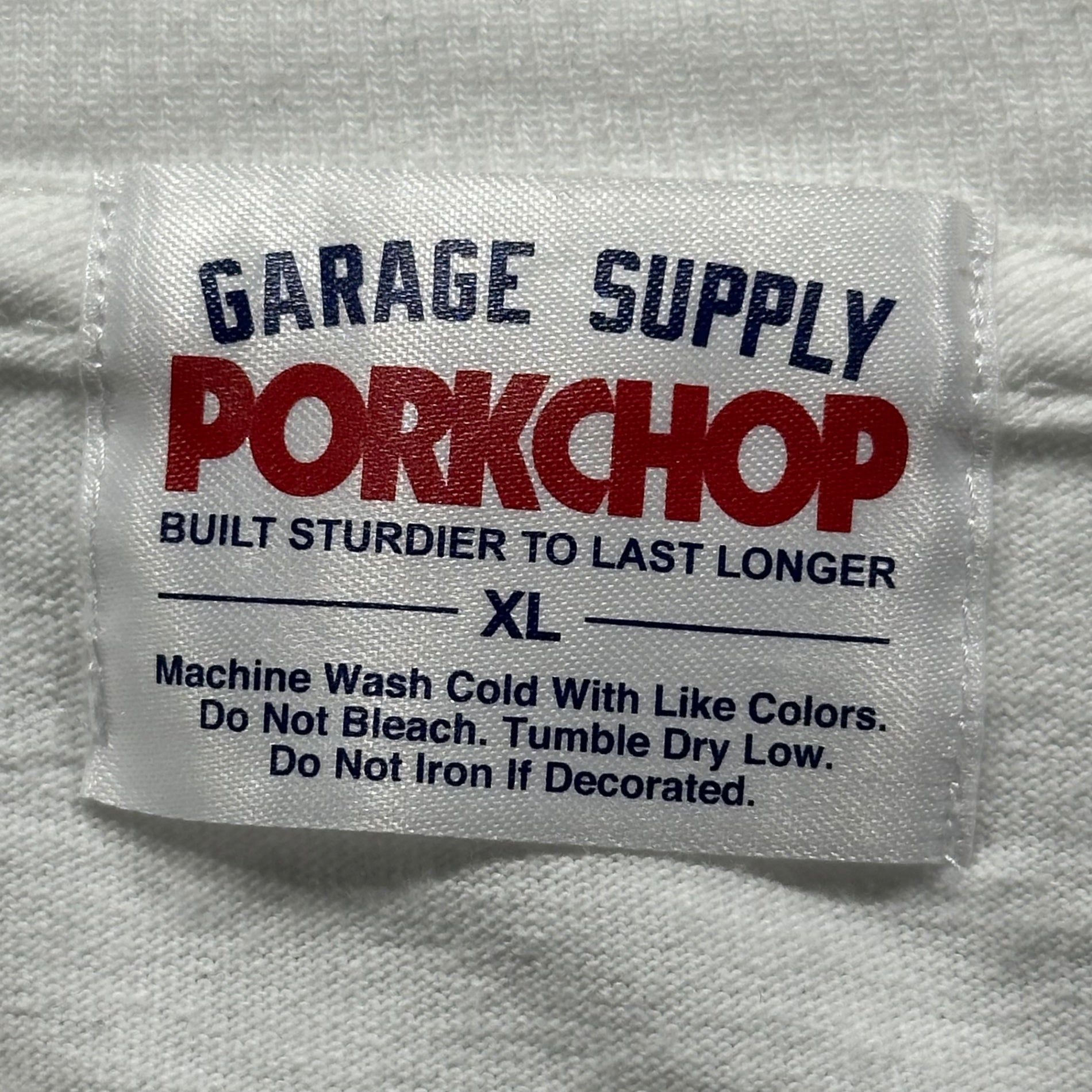 PORKCHOP GARAGE SUPPLY(ポークチョップ ガレージ サプライ) Icon Logo Print T-Shirt アイコン ロゴ プリント Tシャツ XL ホワイト