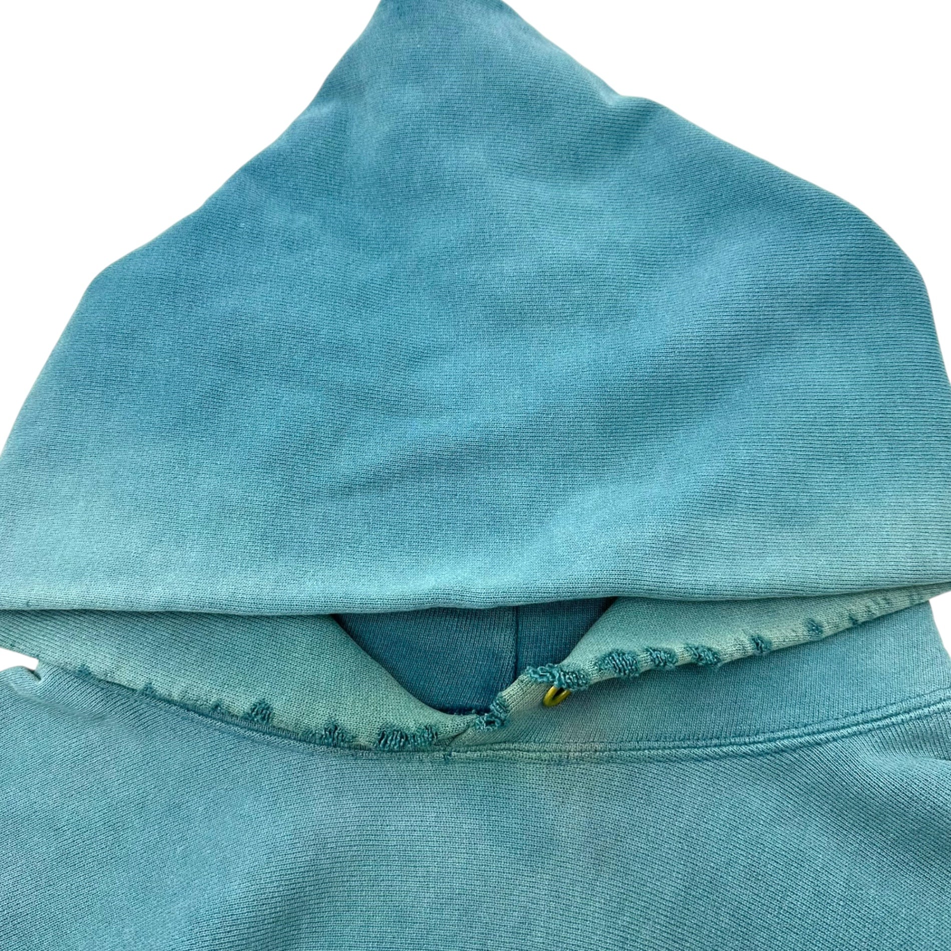 Champion(チャンピオン) 90's Reverse Weave Fade Blue Pullover Hoodie Parka 90年代 リバースウィーブ フェードブルー プルオーバー フーディー パーカー M(実寸M~L程度) フェードブルー(ターコイズに近い) ヴィンテージ