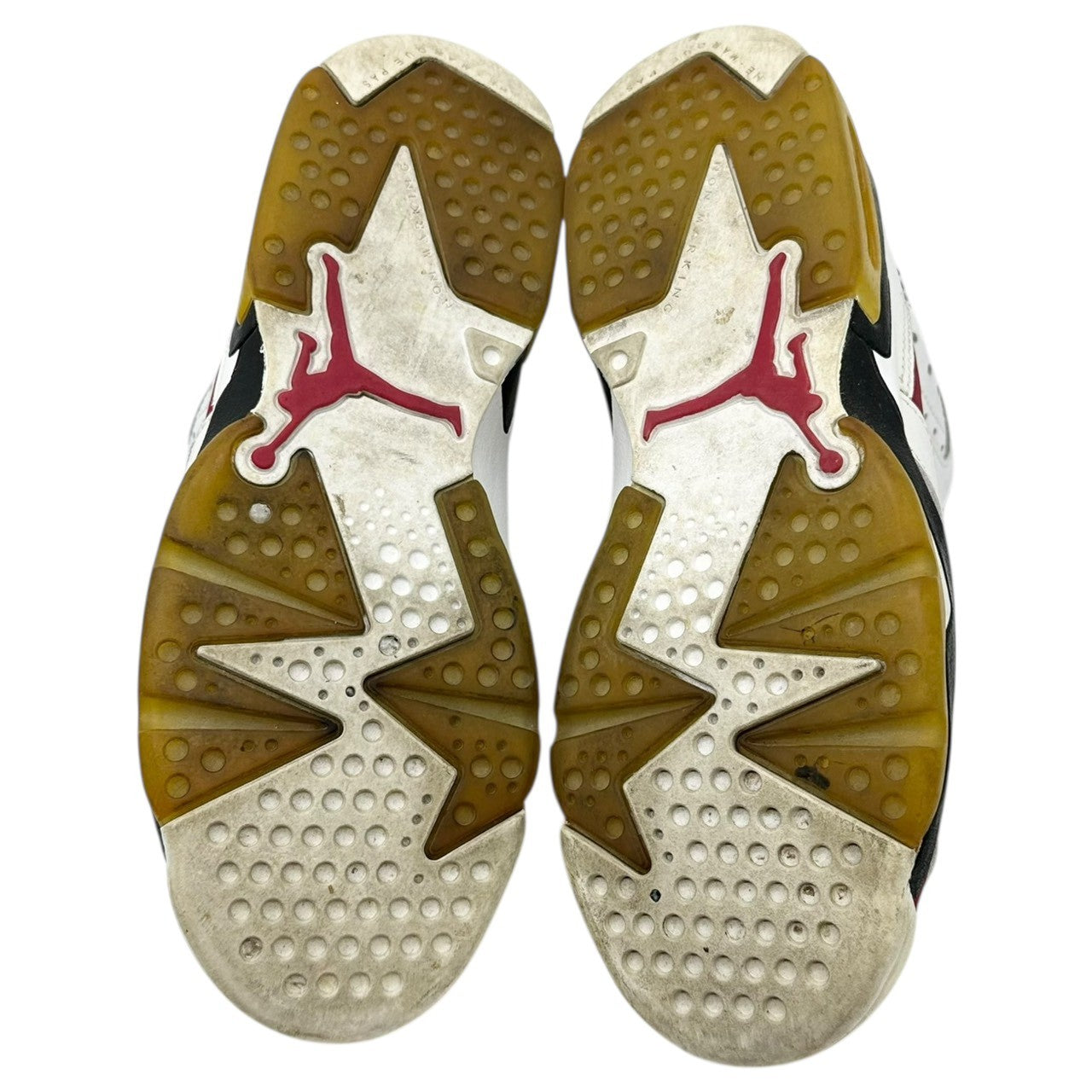 NIKE(ナイキ) AIR JORDAN 6 RETRO CARMINE 2014 (GS) エアジョーダン 6 レトロ ハイカット スニーカー 384665-160 24cm ホワイト×レッド