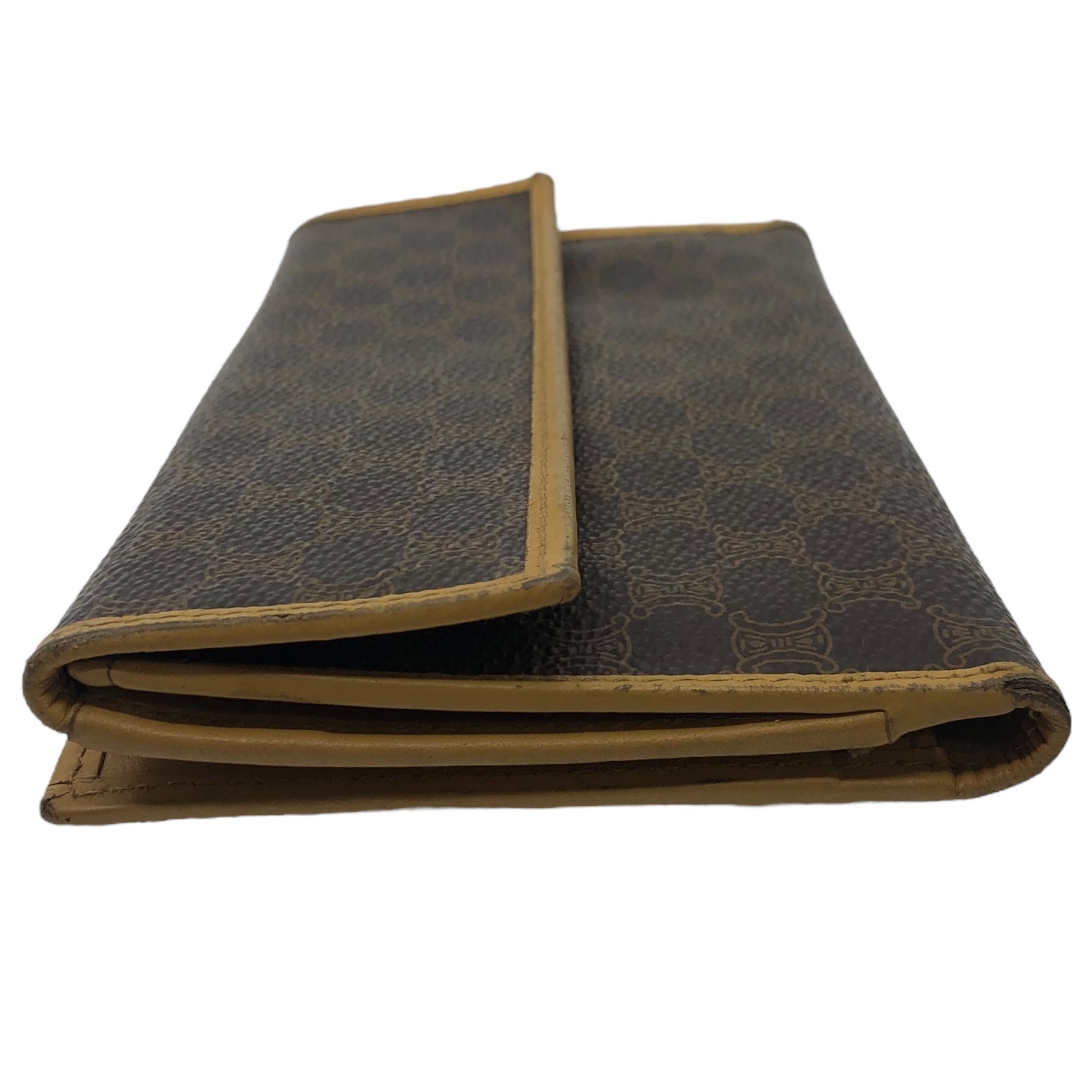 CELINE(セリーヌ) macadam pattern long wallet マカダム 長財布 M13 ブラウン OLD ヴィンテージ