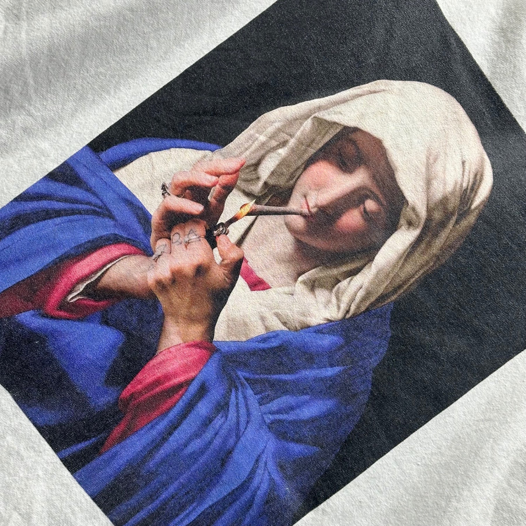 TIGHTBOOTH(タイトブース) SMOKE UP SON T-SHIRT スモークアップ サン Tシャツ M ホワイト