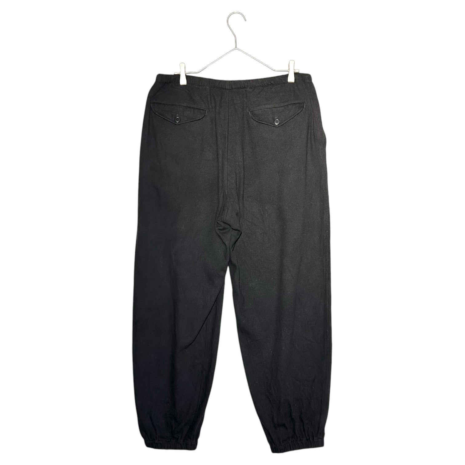 COMOLI(コモリ) 24SS Silk nep drawstring pants シルクネップ ドローストリング パンツ Z01-03011 2 ブラック