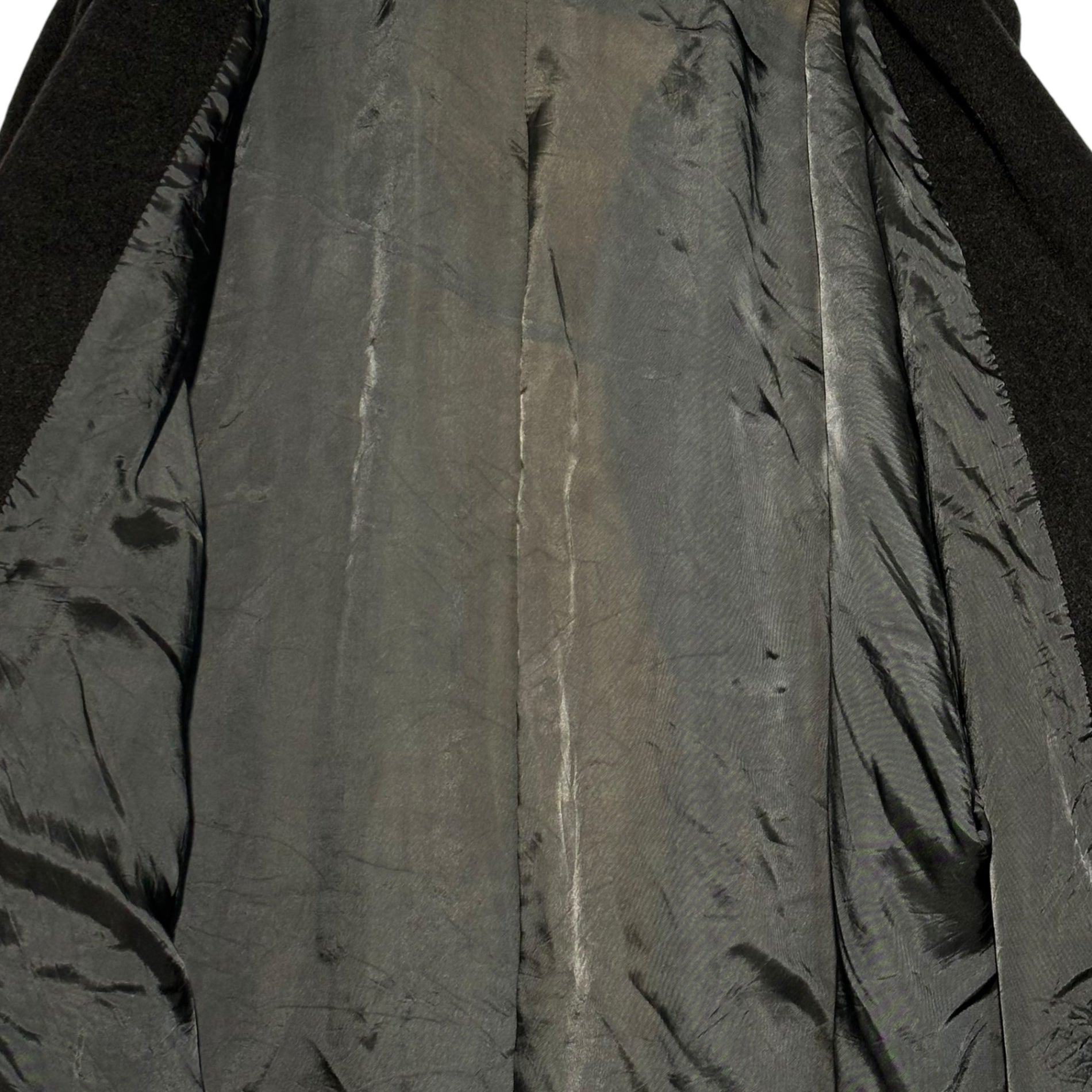 MANI(マーニ) 80's Vintage Super Long Melton Coat 80年代 ヴィンテージ スーパーロング メルトン コート 実寸L~XL程度 ブラウン アルマーニ レディースライン メンズ着用可