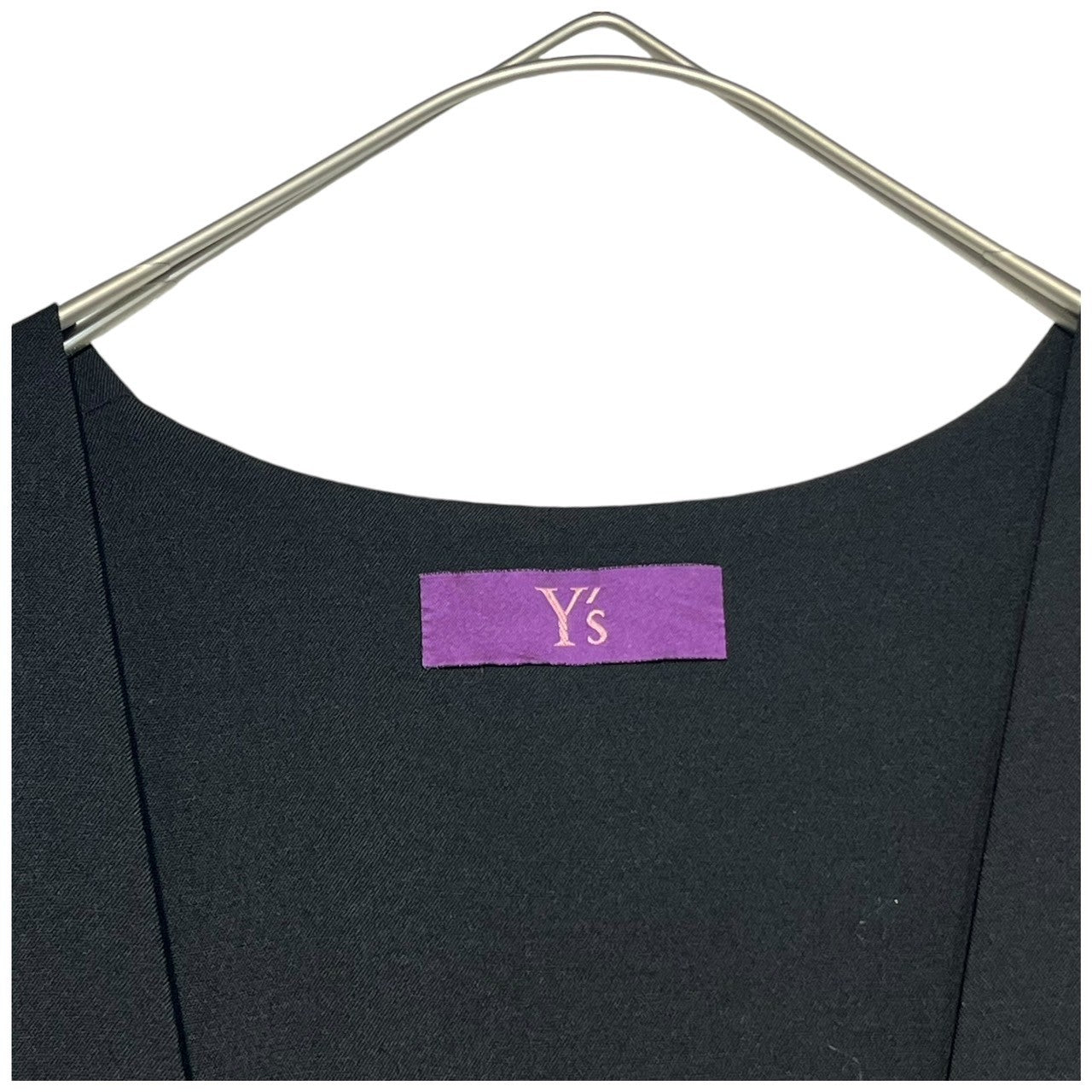 Y's(ワイズ) 13SS Wool gabardine overalls ウールギャバジン サロペット YX-D41-130 2 ブラック パープルレーベル オールインワン ノースリーブ