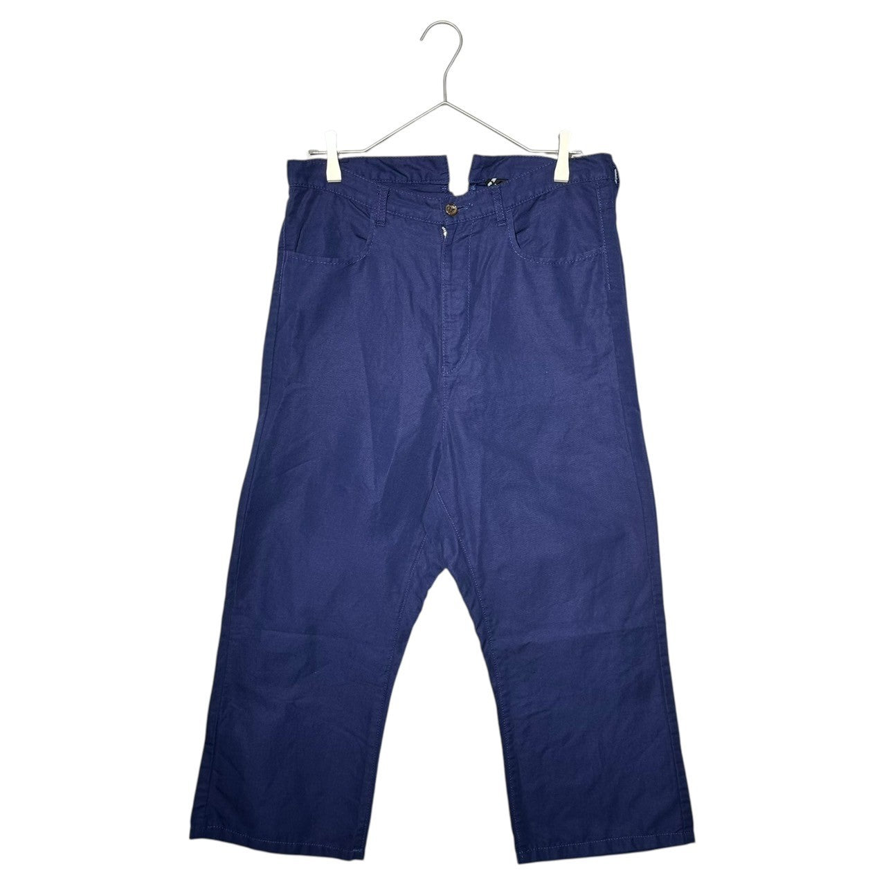 tricot COMME des GARCONS(トリココムデギャルソン) 11SS Cotton Linen Satinback Pants コットン リネン シンチバック パンツ TG-P020 M ネイビー AD2010