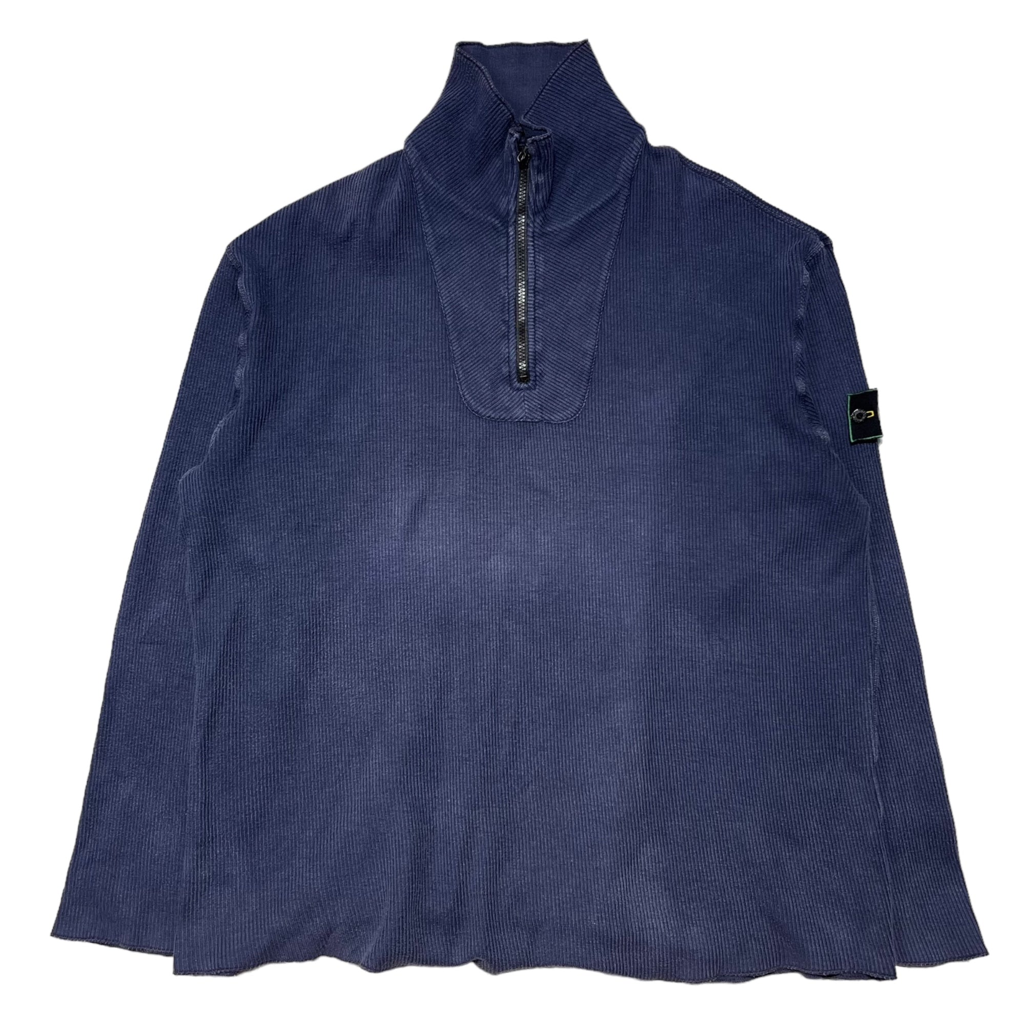 STONE ISLAND(ストーンアイランド) 80's ~ 90's "MARINA" Reversible half zip pullover cut and sew リバーシブル ハーフ ジップ プルオーバー カットソー 90年代 XL ネイビー 80年代~90年代 Archive