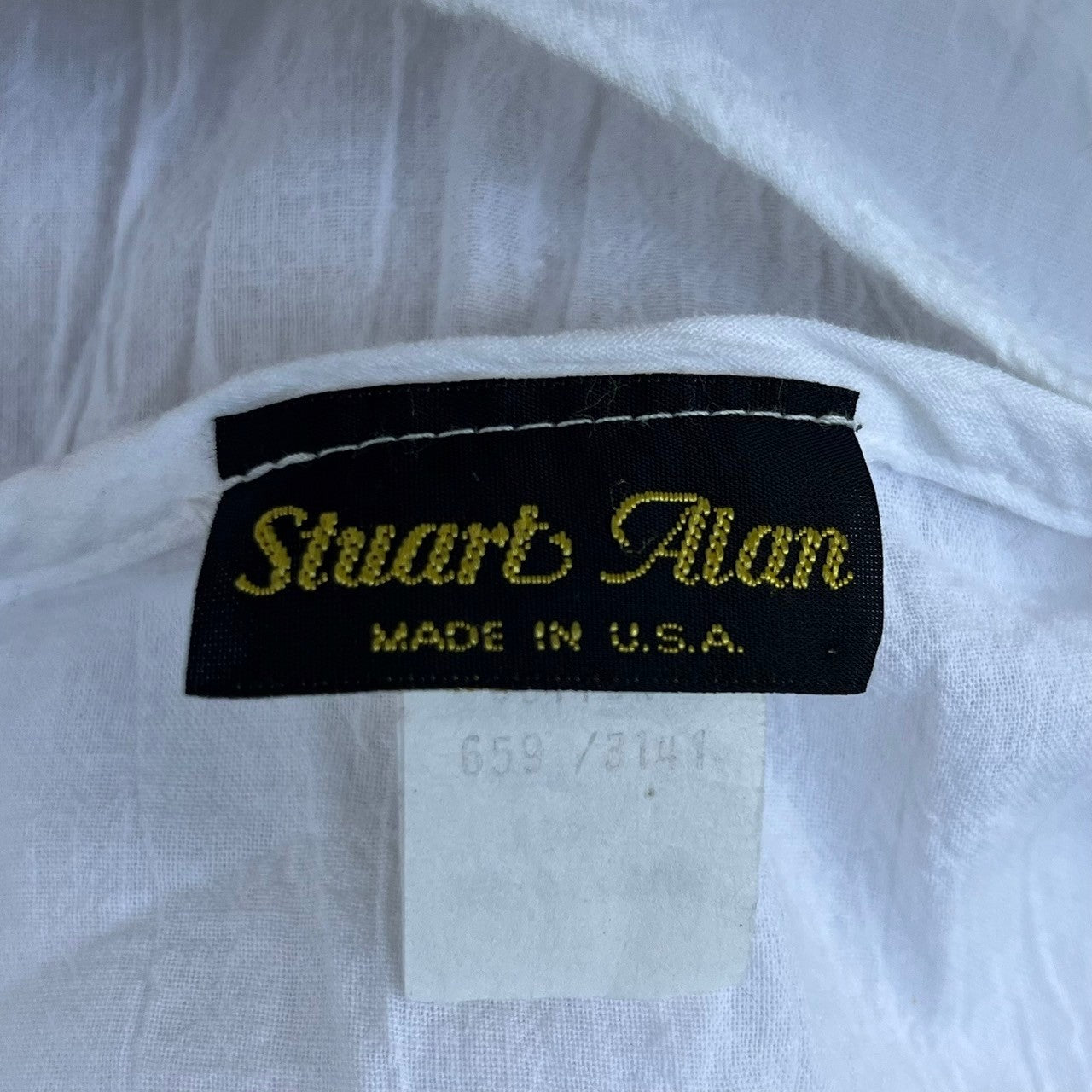 VINTAGE(ヴィンテージ) 70's double cloth nonsleeve onepiece with big pocket ポケット付き二重生地のノースリーブワンピース M~L程度 ホワイト