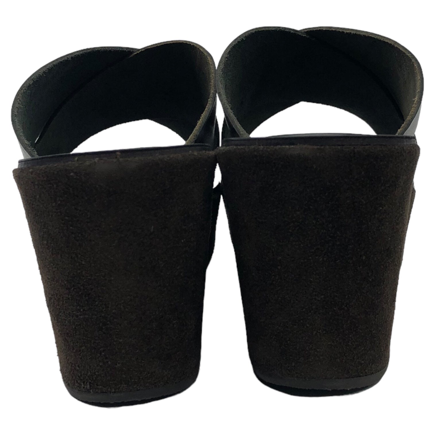 CORSO ROMA,9(コルソローマ) platform cross sandals プラットフォーム クロス サンダル 8117 38(24~24.5cm程度) ブラック IENA等取扱 参考定価17,600円(税込)