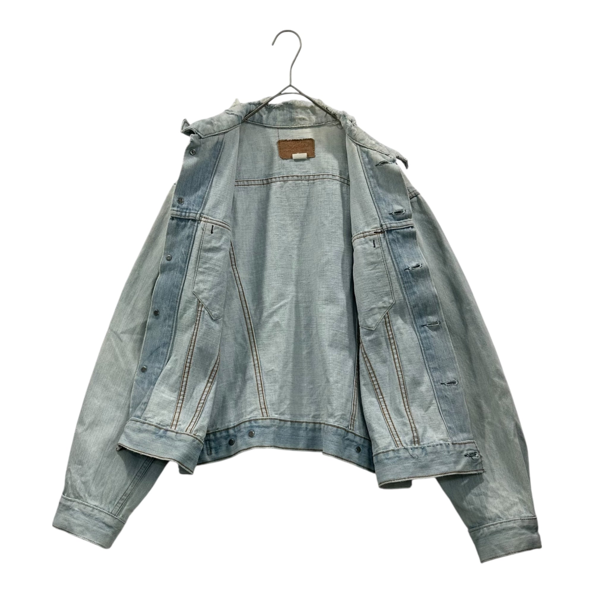 Levi's(リーバイス) 70's 70505 4th USA made Tracker Denim Jacket トラッカー デニム ジャケット (42~44程度) ライトインディゴ 70年代 ボタン裏524 small e ヴィンテージ ビッグサイズ
