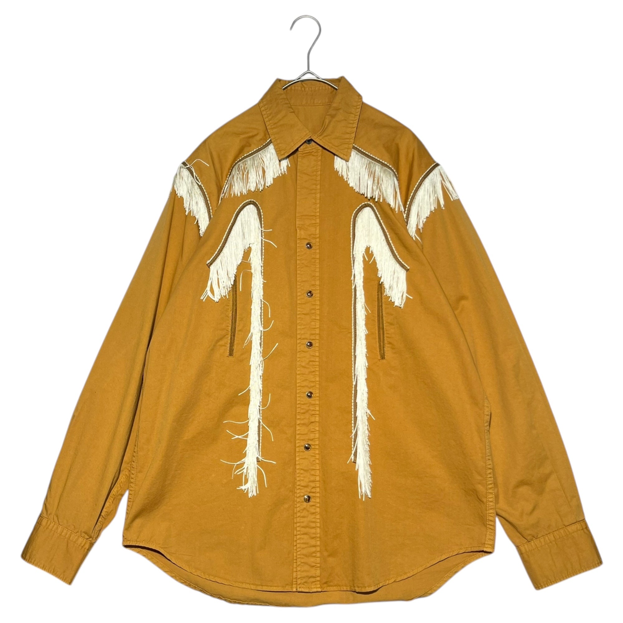 TOGA VIRILIS(トーガビリリース) Western fringe shirt ウエスタン フリンジ シャツ TV02-FJ310 46 ブラウン