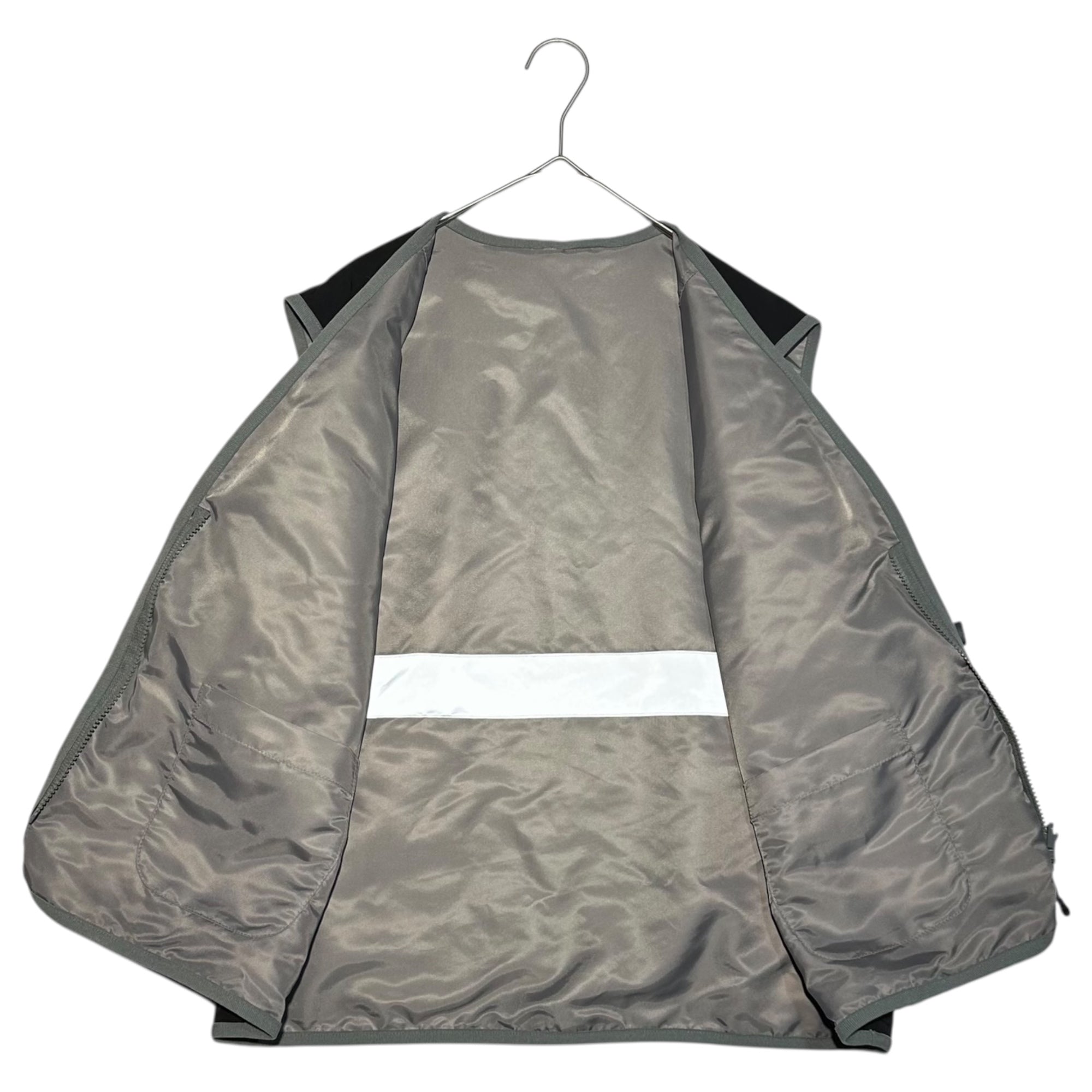 Acy(エイシー) 24SS 2WAY UTILITY VEST ユーティリティー ベスト BSM45-ACY-004 02 ブラック×グレー リバーシブル