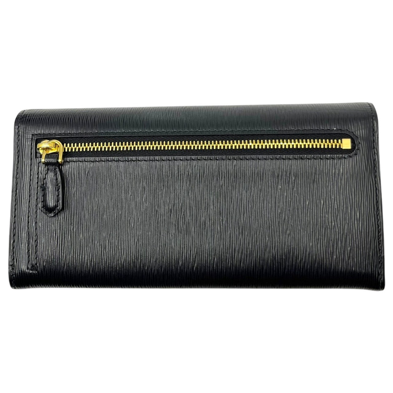 PRADA(プラダ) 2CNO VITELLO MOVE MOVE TR レザー 長財布 1MH132 ブラック ウォレット 三角ロゴ 箱付