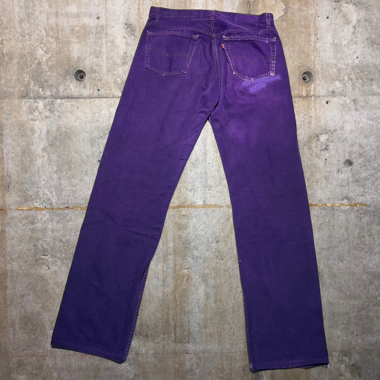Levi's(リーバイス) 90's 501後染デニムパンツ 表記無し(W30程度) パープル USA製