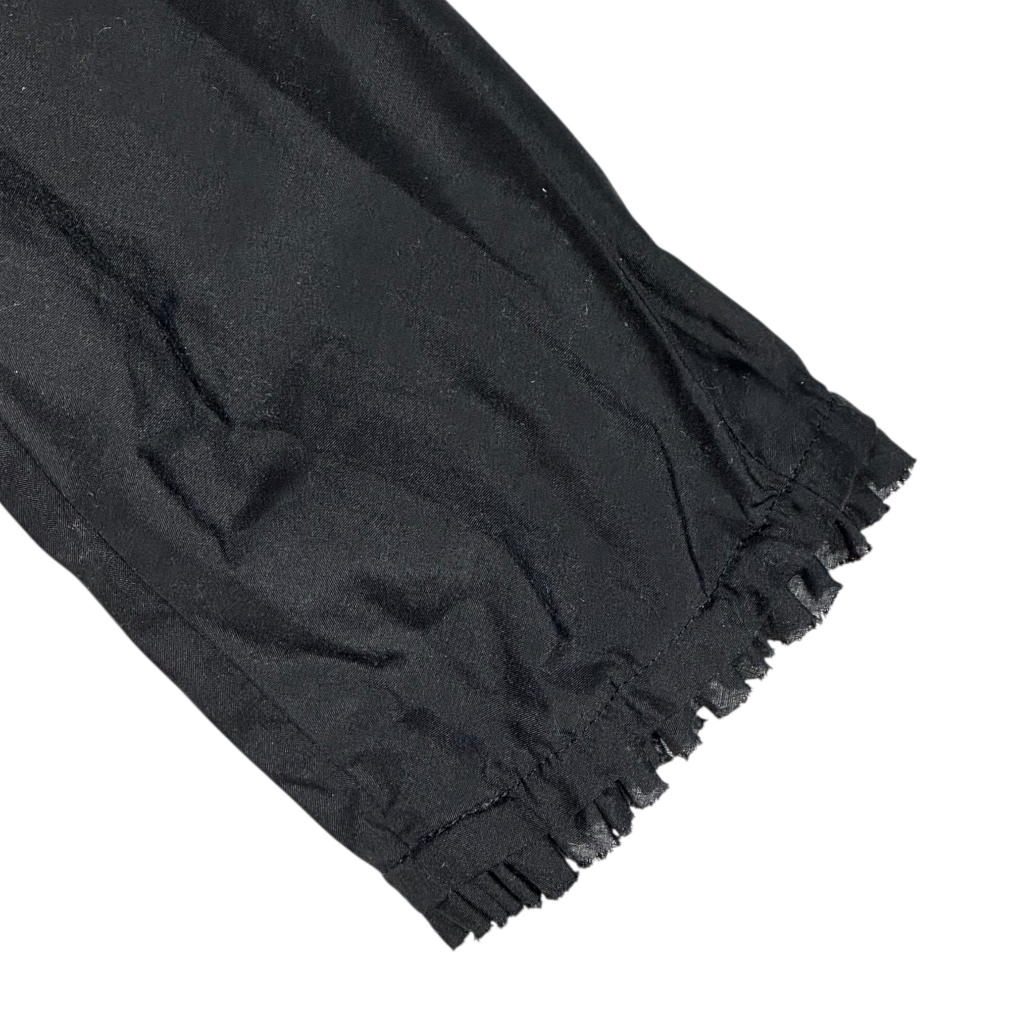 COMME des GARCONS COMME des GARCONS(コムデギャルソンコムデギャルソン) 15AW Asymmetrical Ruffle collar L/S Blouse アシンメトリー フリル カラー 長袖 ブラウス RP-B026 M ブラック AD2015