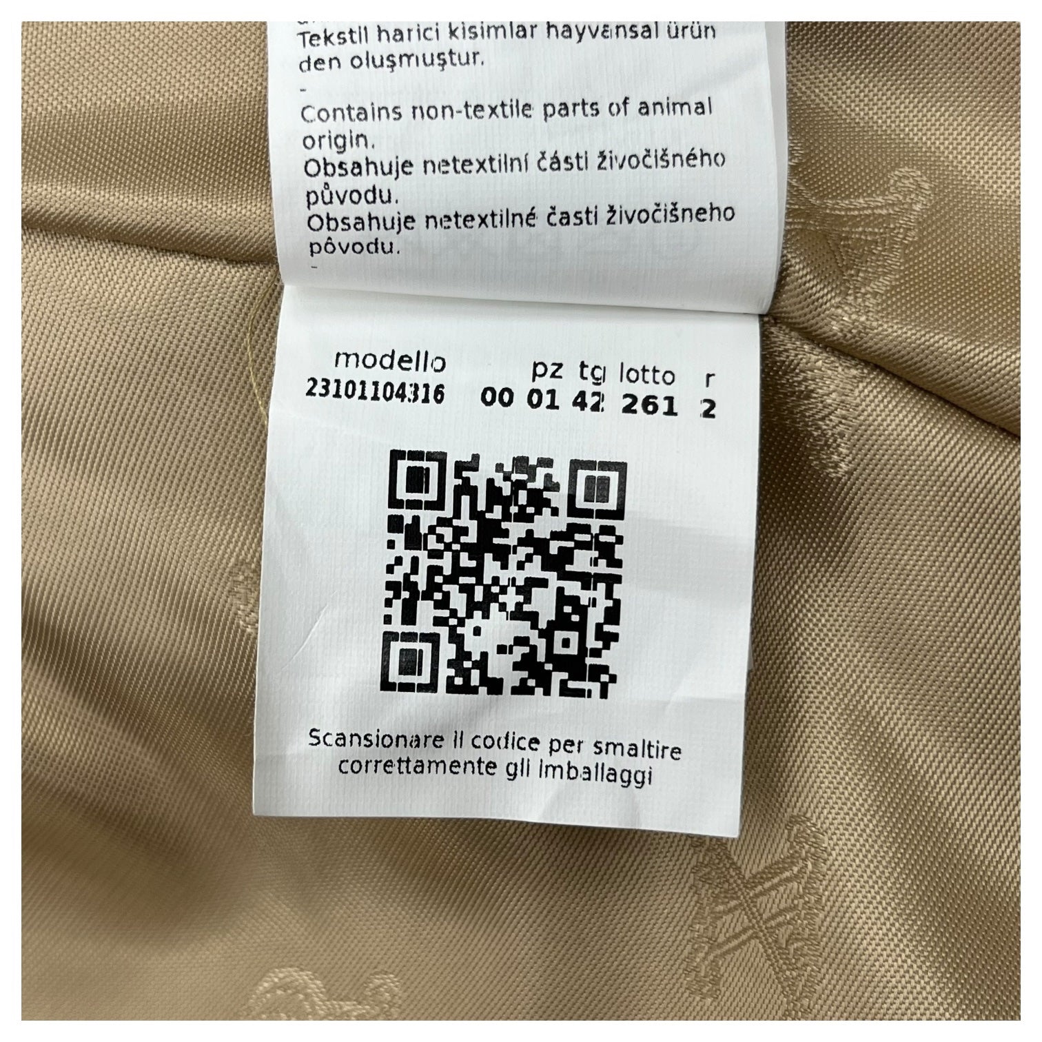 MAX MARA(マックスマーラ) キャメルxウールxシルク テディベア コート PRIMO 23101104316 42(L程度) ベージュ ロング コート ボア チェスター