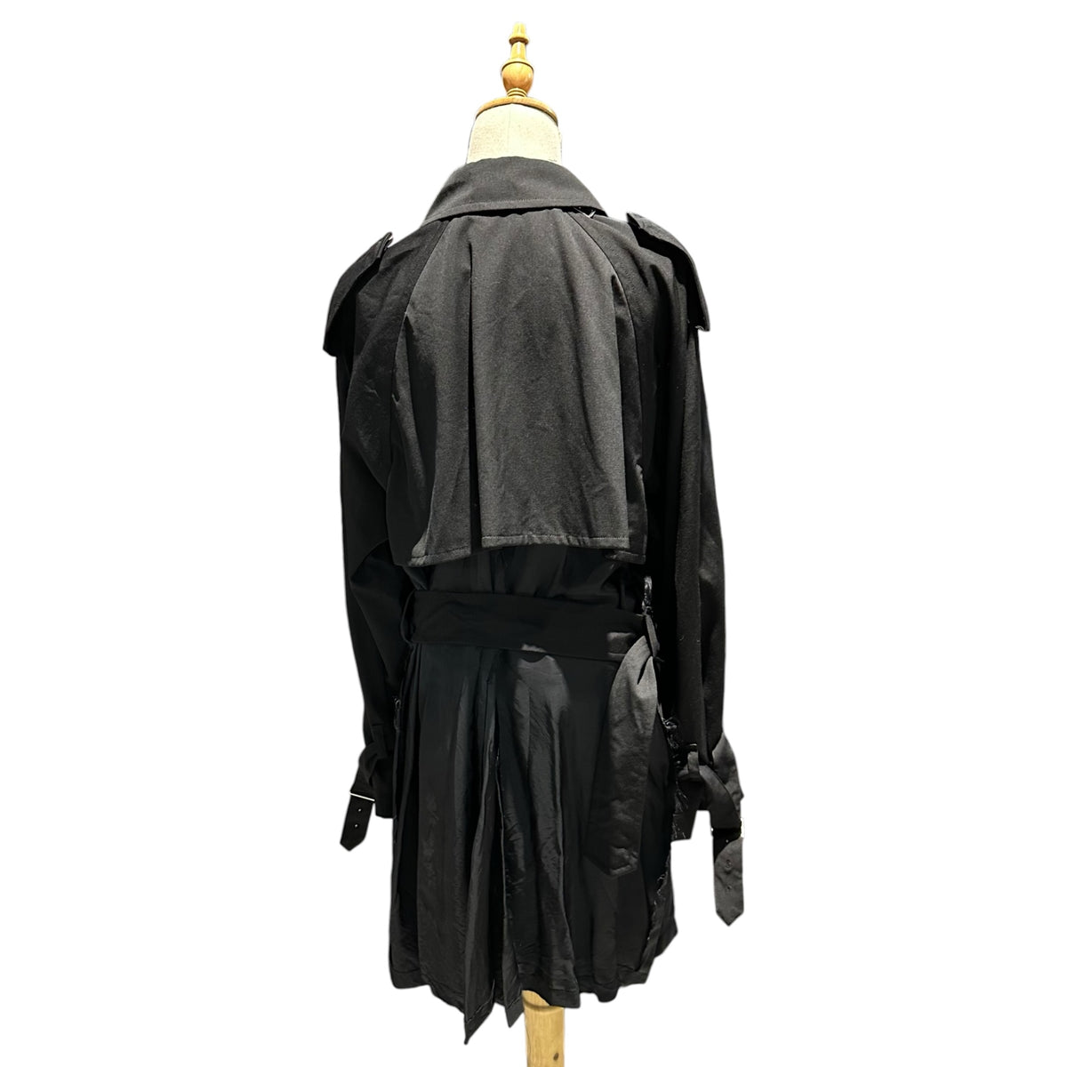 COMME des GARCONS(コムデギャルソン) 1992SS Inside-Out Trench Coat インサイドアウト トレンチ コート GC-110130 FREE ブラック AD1991 90s アーカイブ 稀少
