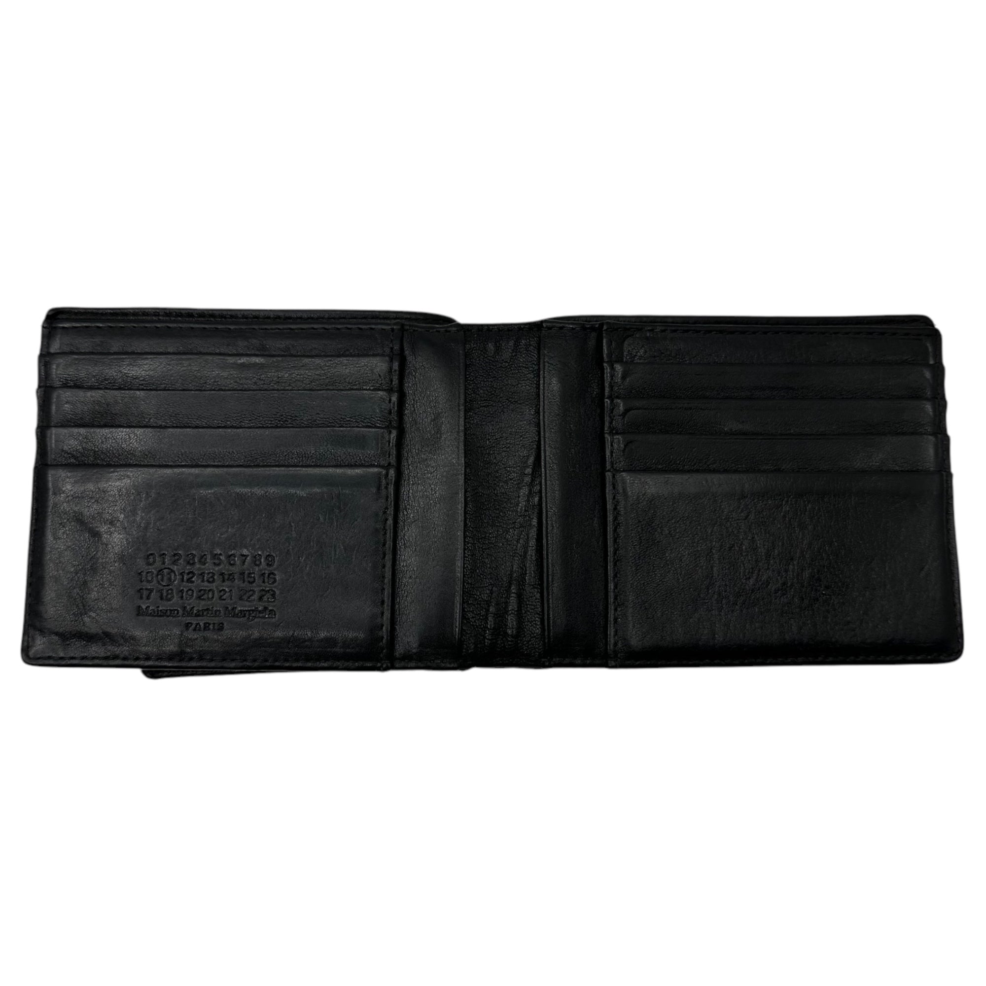 Maison Martin Margiela(メゾン マルタンマルジェラ) Leather Bifold Wallet レザー 二つ折り 財布 ブラック