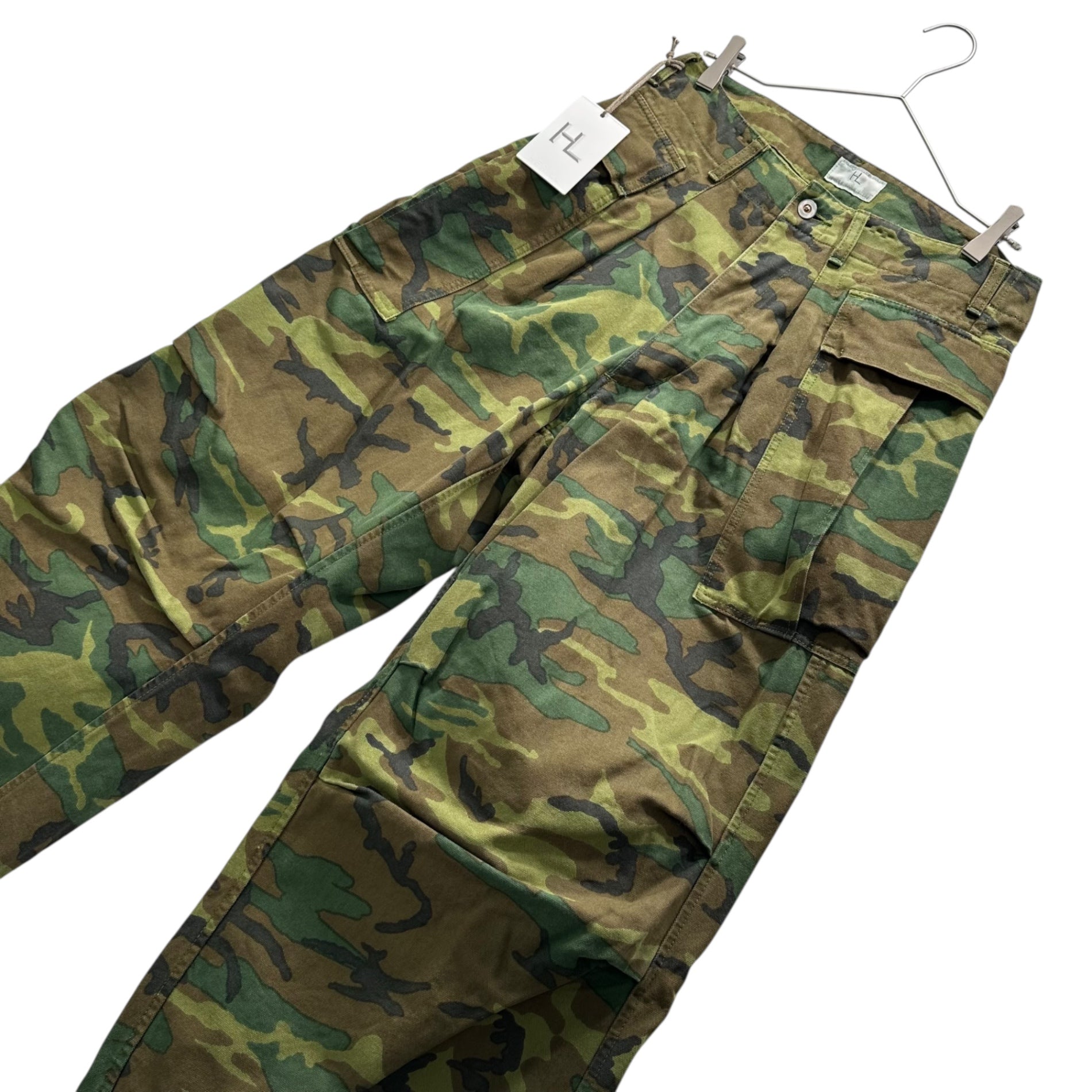 HERNO(ヘルノ) 22AW Duck ERDL Camouflage Cargopants ダック カモ フラージュ カーゴ パンツ 22-030-HL-8040-3 1 グリーン