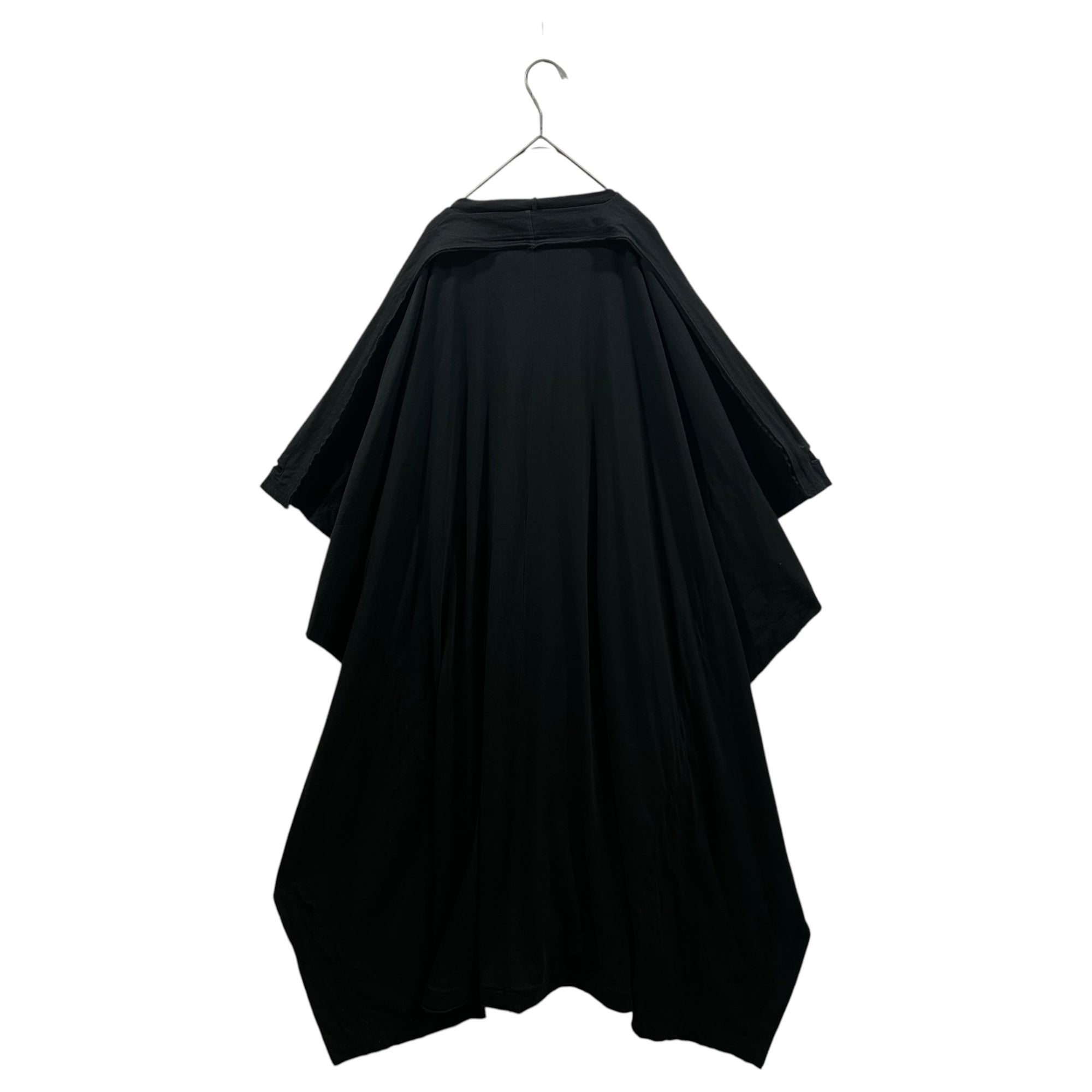 Ground Y(グラウンドワイ) Half-Sleeve Kimono Long Cardigan ハーフスリーブ 着物 ロング カーディガン GW-T22-040 1 ブラック