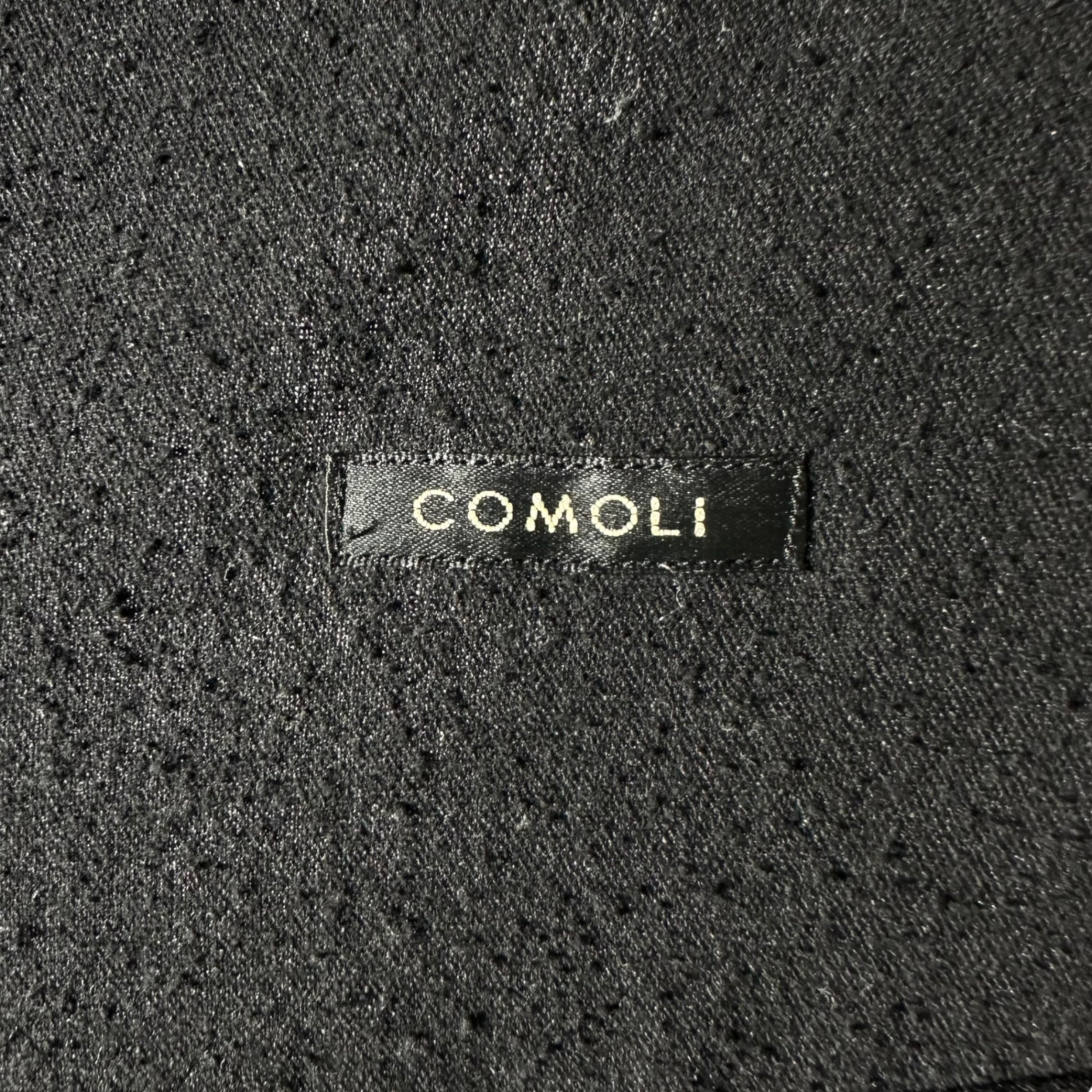 COMOLI(コモリ) 24SS Silk Noil Dot Shirt Jacket シルクノイルドット シャツ ジャケット Z01-01029 3 ブラック