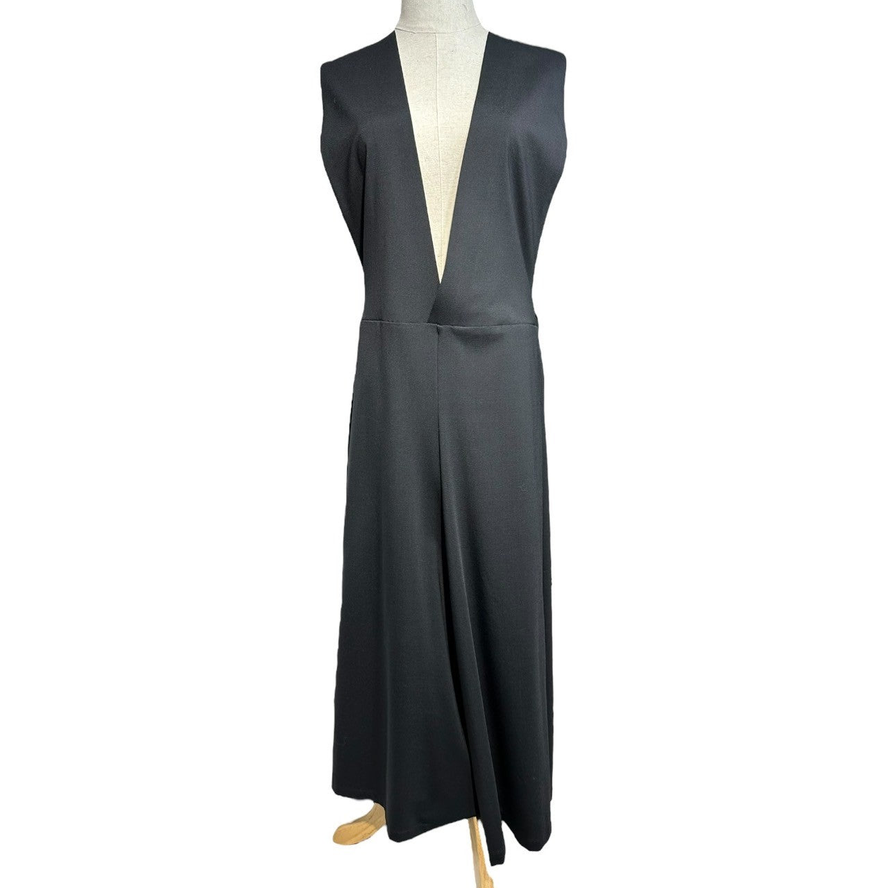 Y's(ワイズ) 13SS Wool gabardine overalls ウールギャバジン サロペット YX-D41-130 2 ブラック パープルレーベル オールインワン ノースリーブ