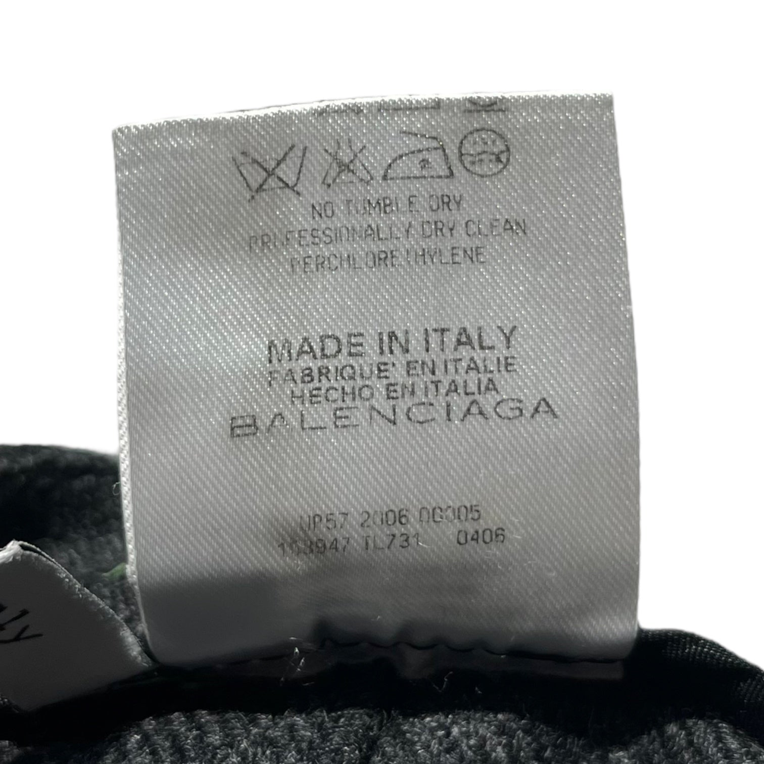 BALENCIAGA(バレンシアガ) センターラインウールクロップドパンツ 38(M程度) グレー