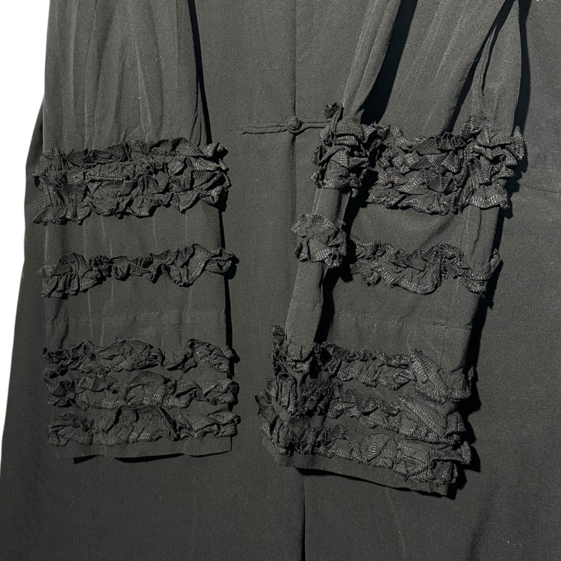 COMME des GARCONS COMME des GARCONS(コムデギャルソンコムデギャルソン) 16AW Sleeve-Frill China-Button Coat 袖フリル チャイナボタン コート RR-J015 M ブラック AD表記消