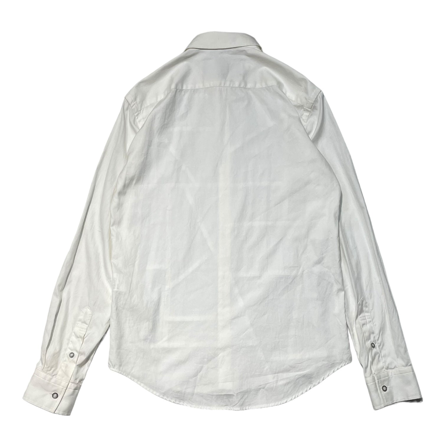 ANREALAGE(アンリアレイジ) flannel patchwork shirt パネル パッチワーク シャツ 46(M程度) ホワイト ANSEASON ANREALAGE