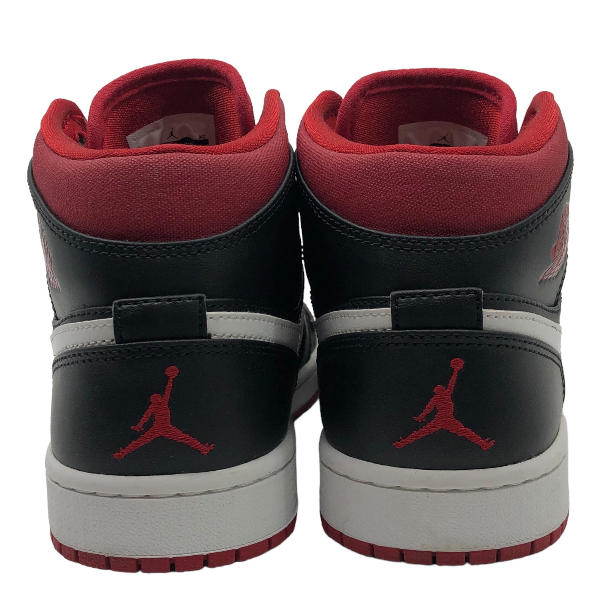 NIKE(ナイキ) AIR JORDAN 1 MID BLACK GYM RED WHITE エアジョーダン1 ミッド 554724-020 26cm レッド×ブラック ハイカット スニーカー