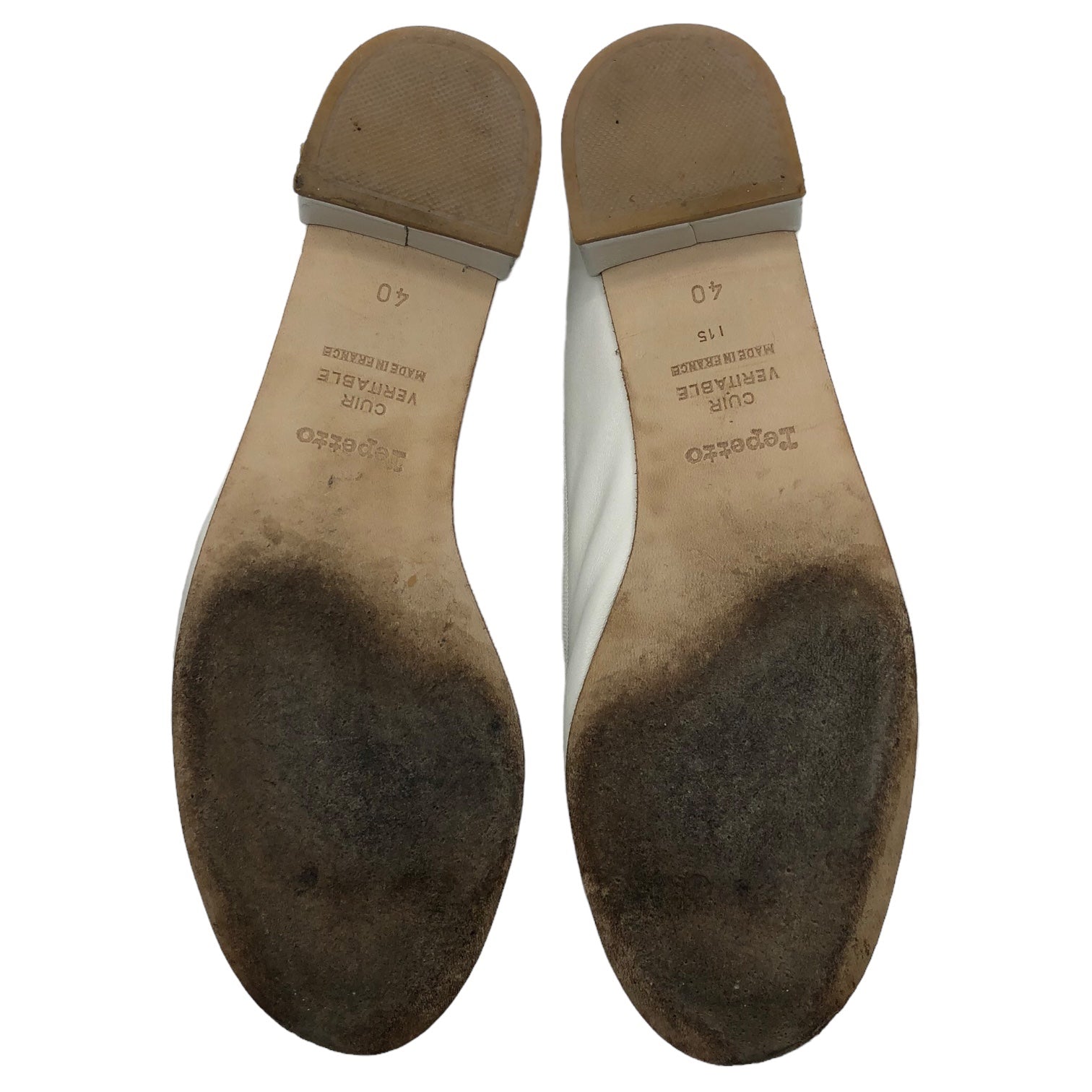 Repetto(レペット) CAMILLE Noir カミーユ ノアール ヒール バレーシューズ VX511VE 40(25cm程度) ホワイト パンプス