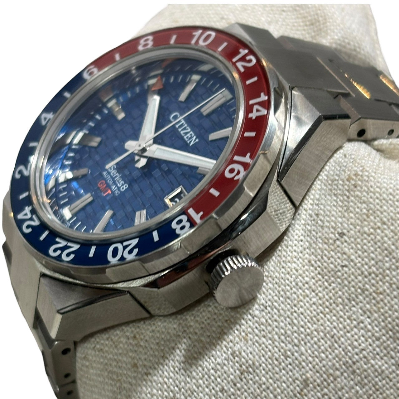 CITIZEN(シチズン) Series 8 シリーズ8 SS 自動巻 腕時計 9054-0065X02 文字盤 ブルー