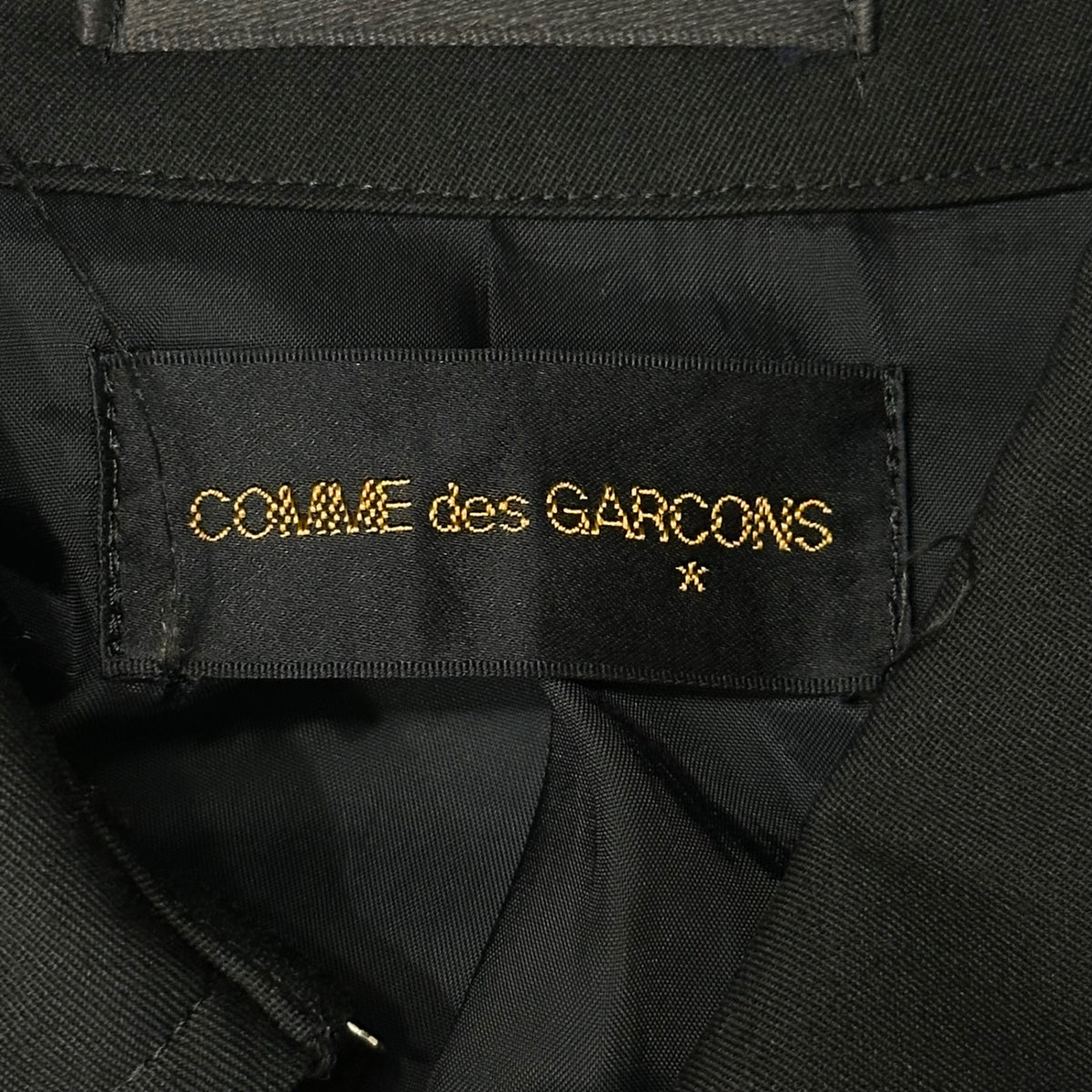 COMME des GARCONS(コムデギャルソン) 1992SS Inside-Out Trench Coat インサイドアウト トレンチ コート GC-110130 FREE ブラック AD1991 90s アーカイブ 稀少