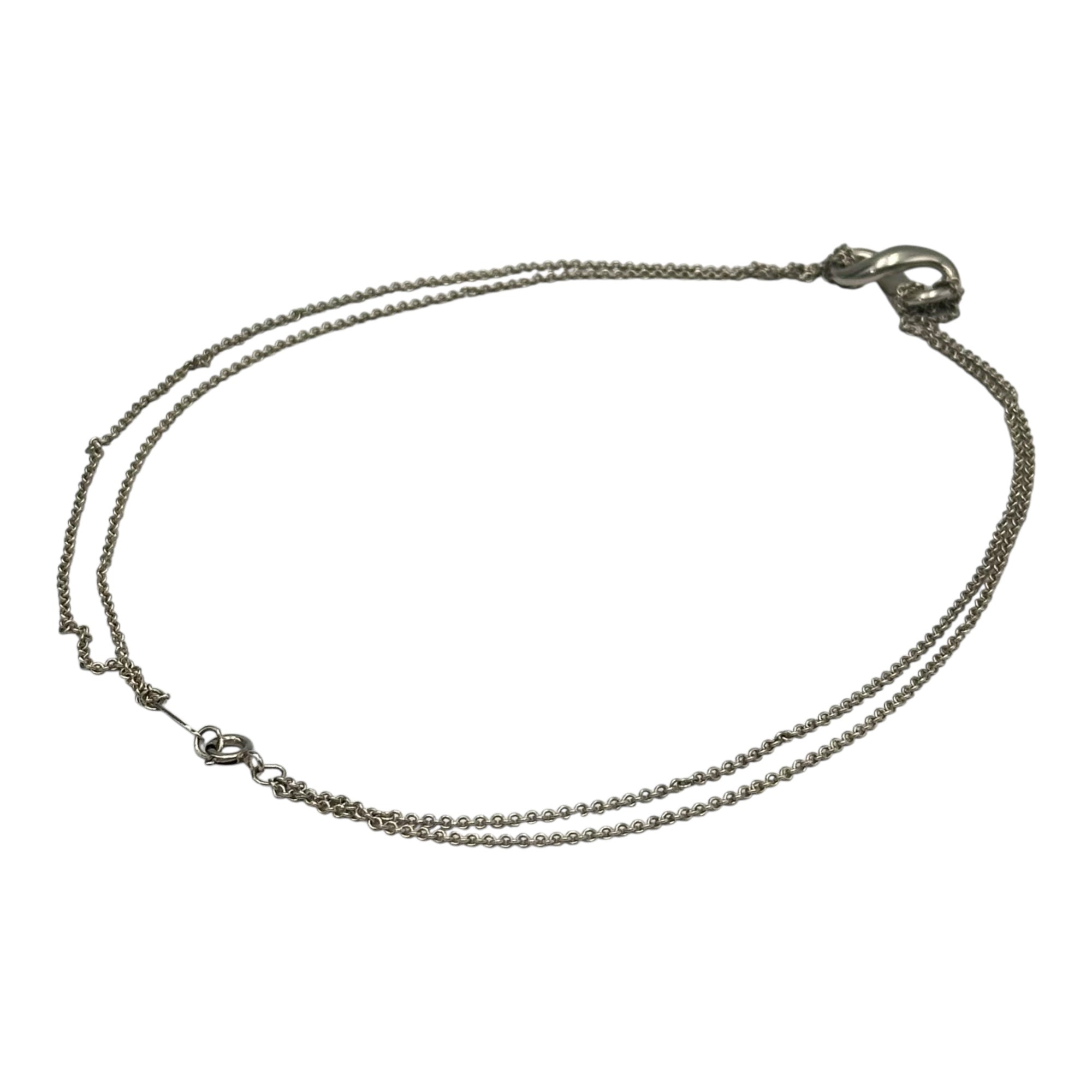 TIFFANY & CO.(ティファニー) Infinity W Chain Necklace インフィニティ ダブル チェーン ネックレス シルバー