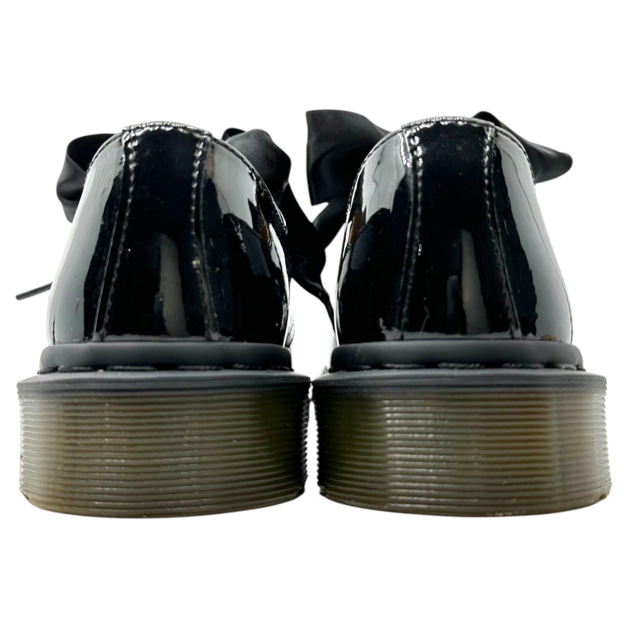 DR.MARTENS×BEAMS(ドクターマーチン×ビームス) PATENT LAMPER パテント レザー 3ホール シューズ リボン 1461B 24cm ブラック Ray BEAMS別注