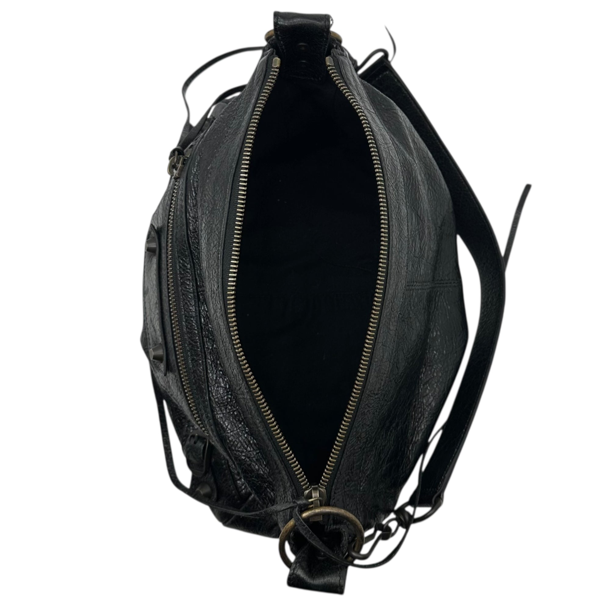 BALENCIAGA(バレンシアガ) LE CITY SMALL BAG シティ スモール レザー バッグ ブラック ワン ショルダー 肩掛け