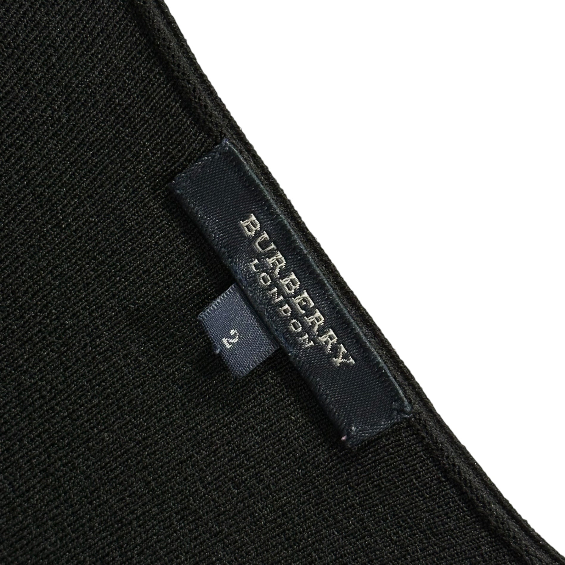 BURBERRY LONDON(バーバリーロンドン) V-Neck Rayon Knit Top Vネック レーヨン ニット カットソー FBA21-430 2(M程度) ブラック