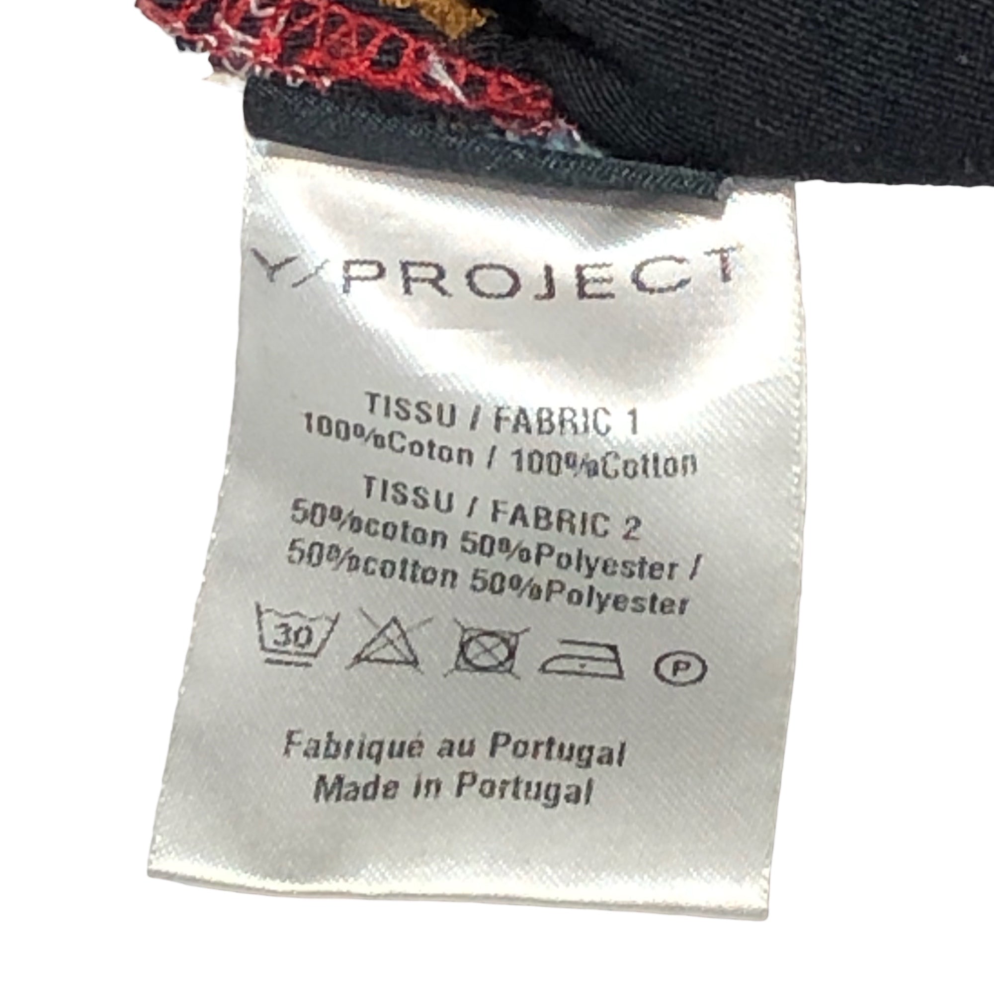 Y/Project(ワイプロジェクト) 21AW button panel jeans ボタン パネル デニム パンツ JEAN32-S21 W29 ブラウン×インディゴ ペンキ加工 ギミック FW21