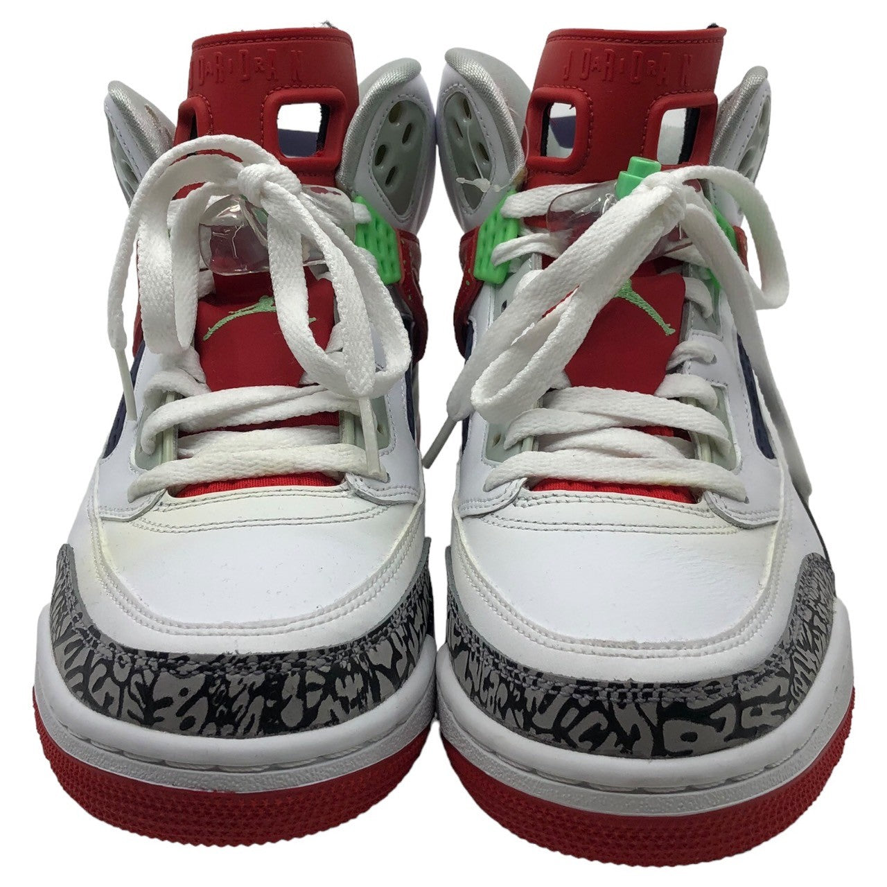 NIKE(ナイキ) JORDAN SPIZIKE POISION GREEN ジョーダン スパイジーク 315371-132 26.5cm ホワイト×レッド セメント