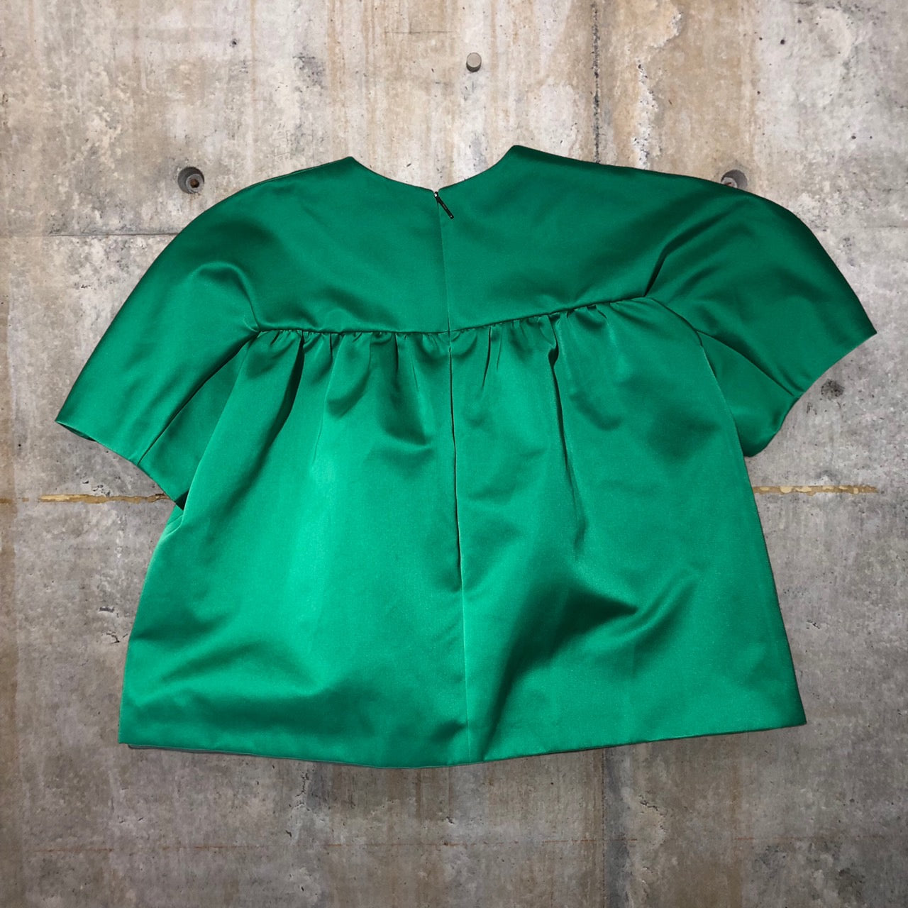 MSGM(エムエスジーエム) ショート丈S/Sブラウス 2441MDM14 40(Lサイズ程度) グリーン