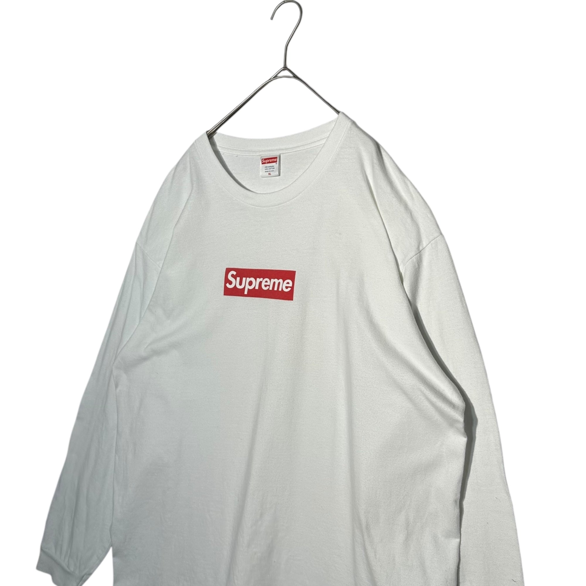 SUPREME(シュプリーム) 20AW USA made Box Logo L/S Tee USA製 ボックス ロゴ 長袖 Tシャツ XL ホワイト×レッド